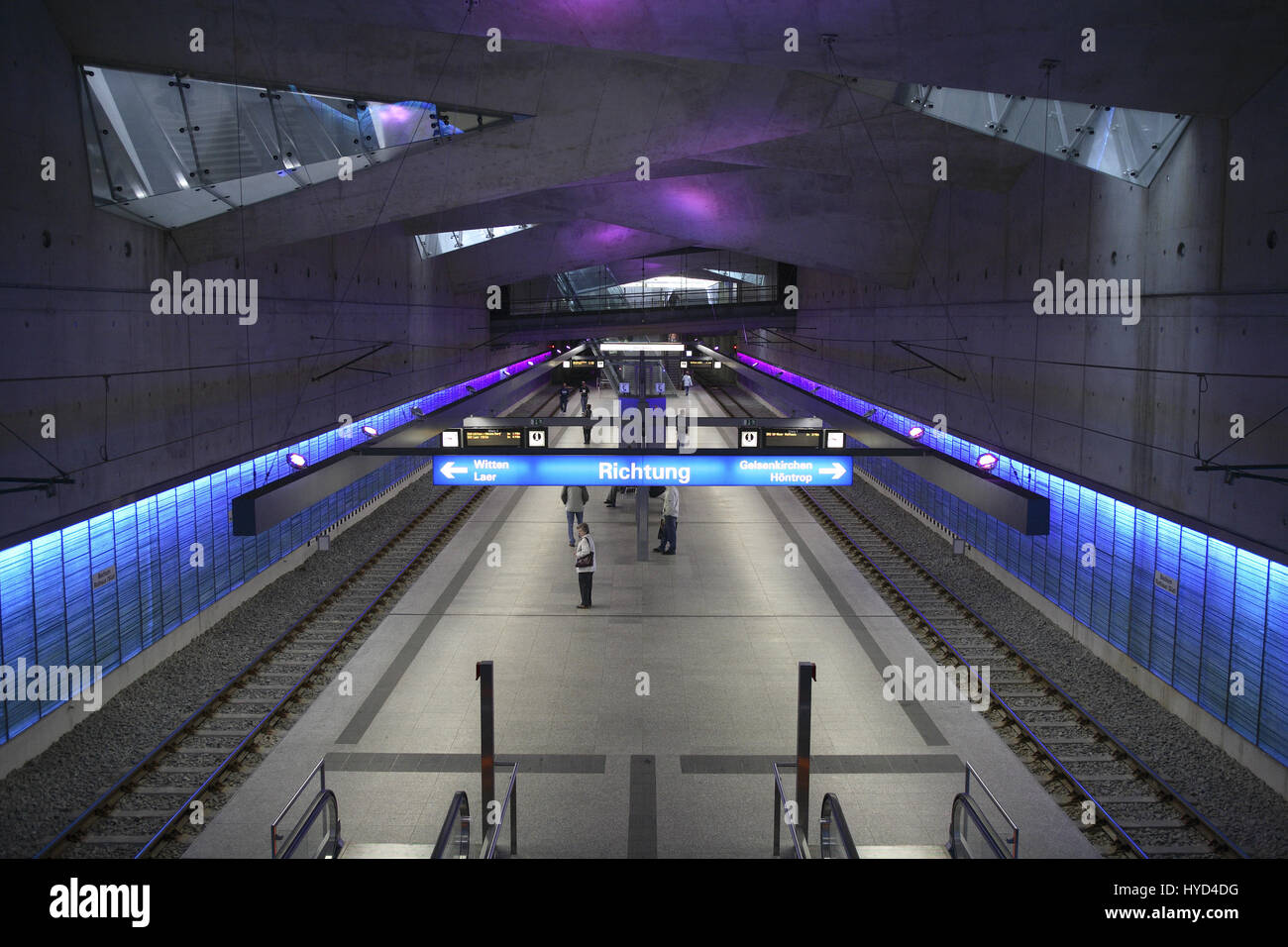 DEU, la Germania, la zona della Ruhr, Bochum, stazione metropolitana Rathaus-Sued, town hall sud. Foto Stock