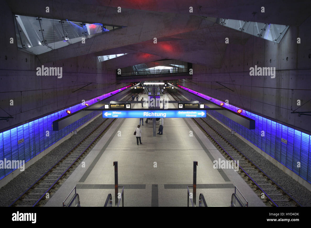 DEU, la Germania, la zona della Ruhr, Bochum, stazione metropolitana Rathaus-Sued, town hall sud. Foto Stock