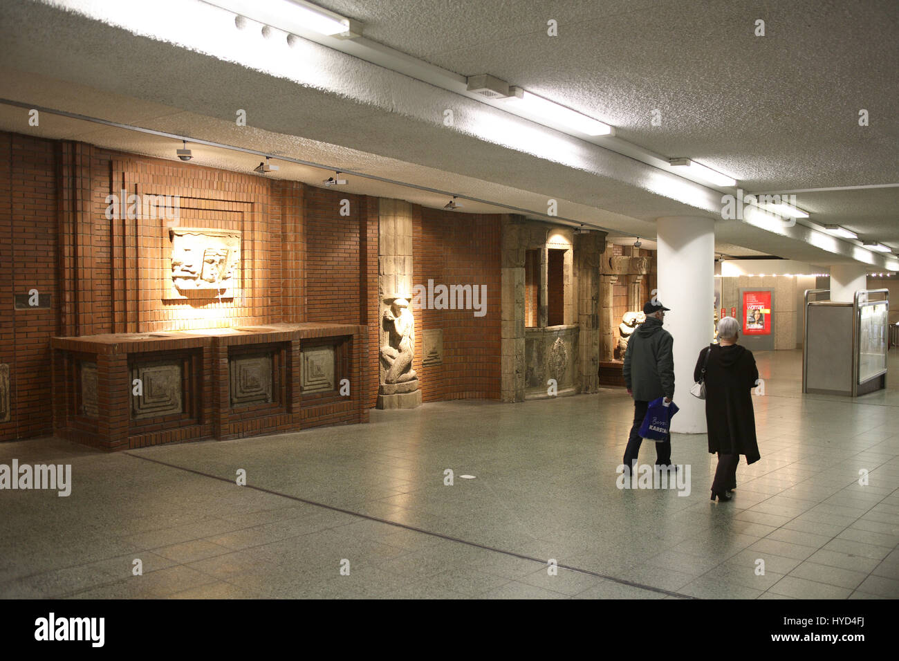DEU, la Germania, la zona della Ruhr, Bochum, stazione metropolitana Rathaus-Sued, town hall sud. Foto Stock