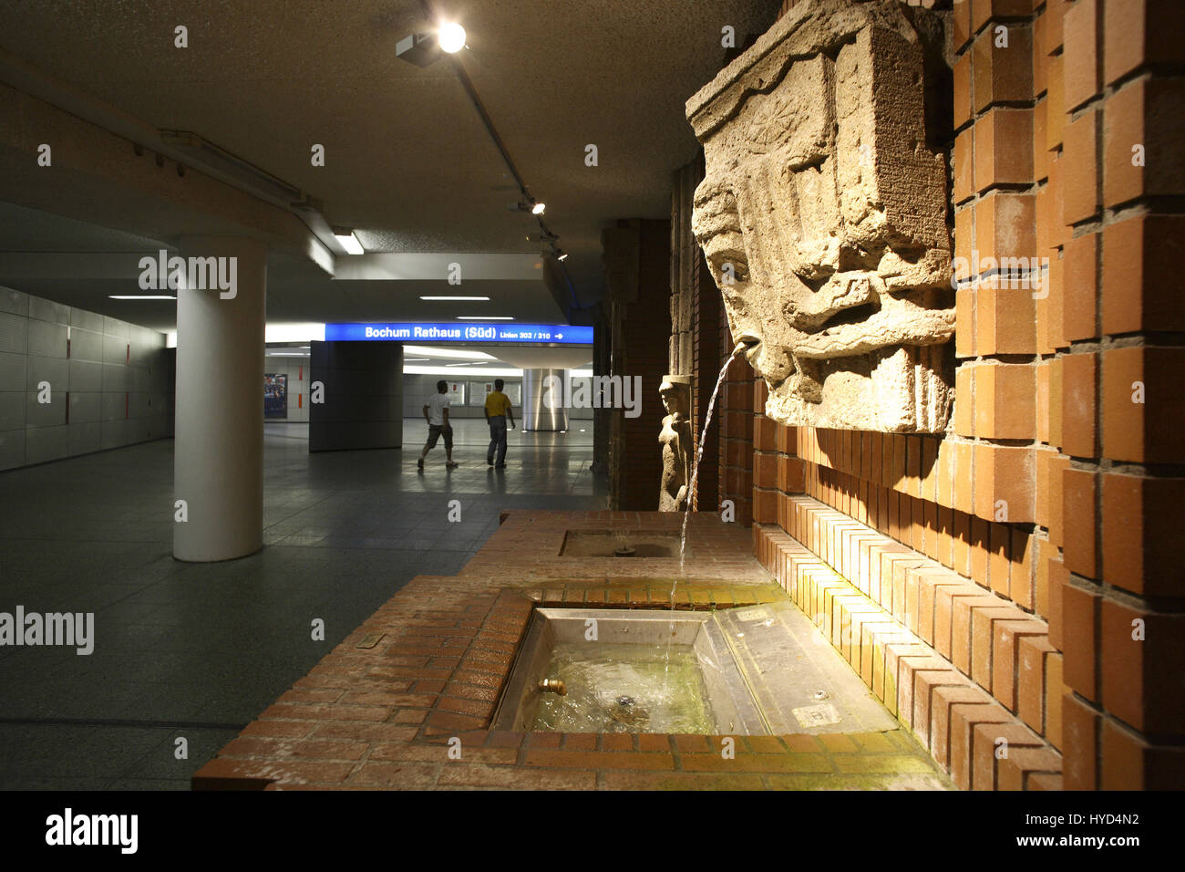DEU, la Germania, la zona della Ruhr, Bochum, stazione metropolitana Rathaus-Sued, town hall sud. Foto Stock