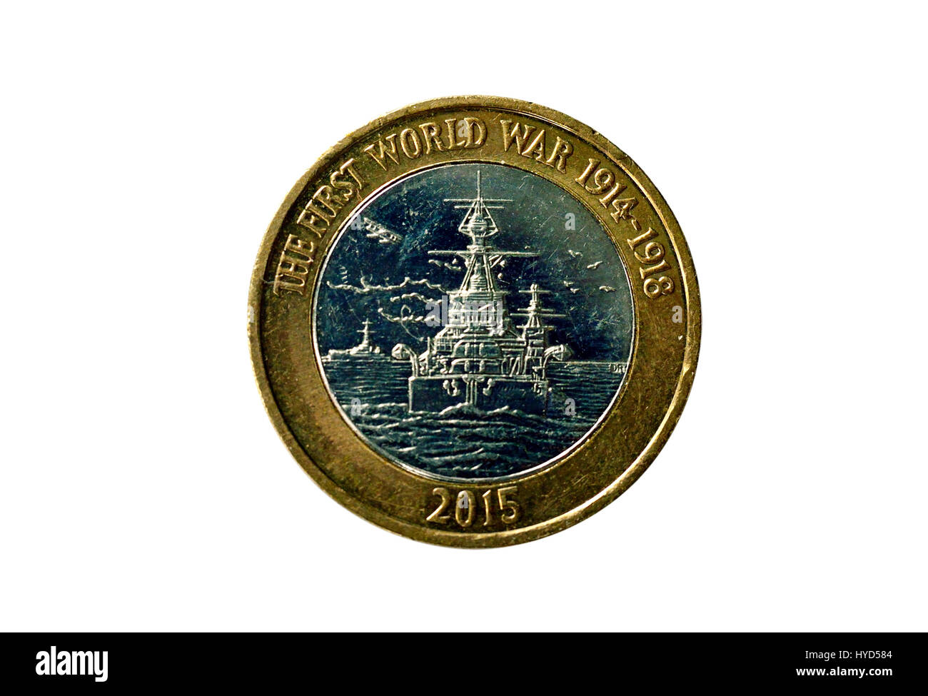 Insolita e speciale celebrazione due pound coin Foto Stock