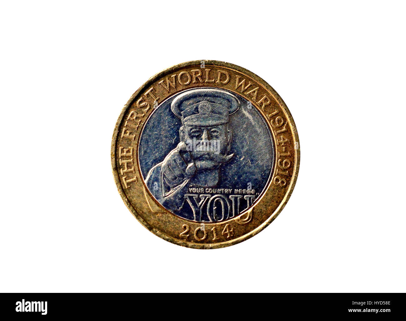 Insolita e speciale celebrazione due pound coin Foto Stock