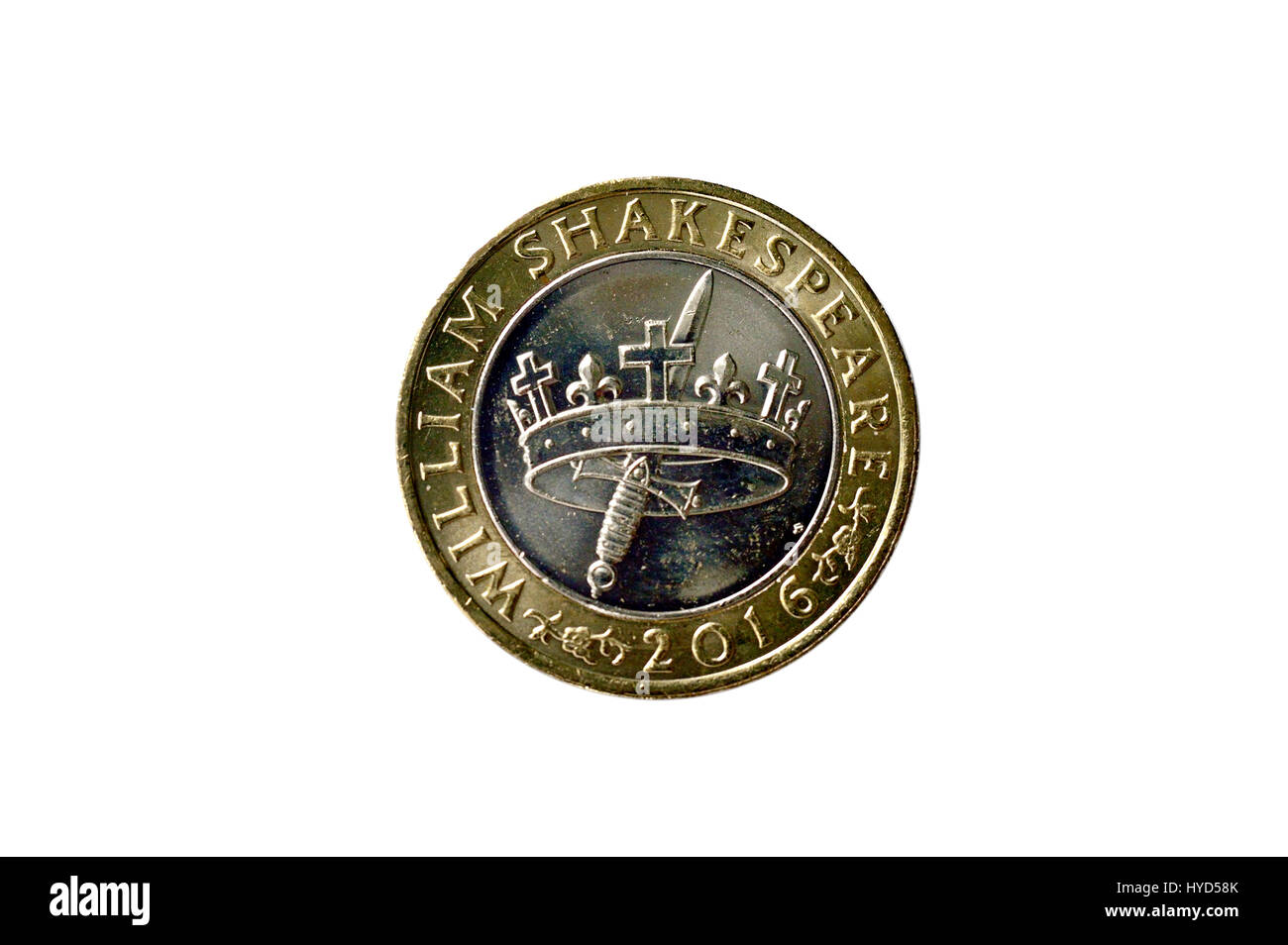 Insolita e speciale celebrazione due pound coin Foto Stock