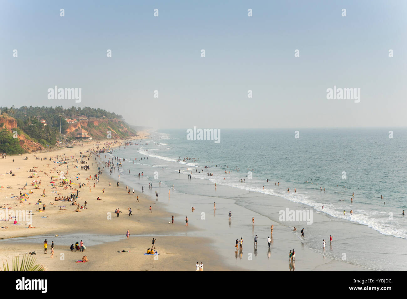 Varkala Beach, Kerala Foto Stock