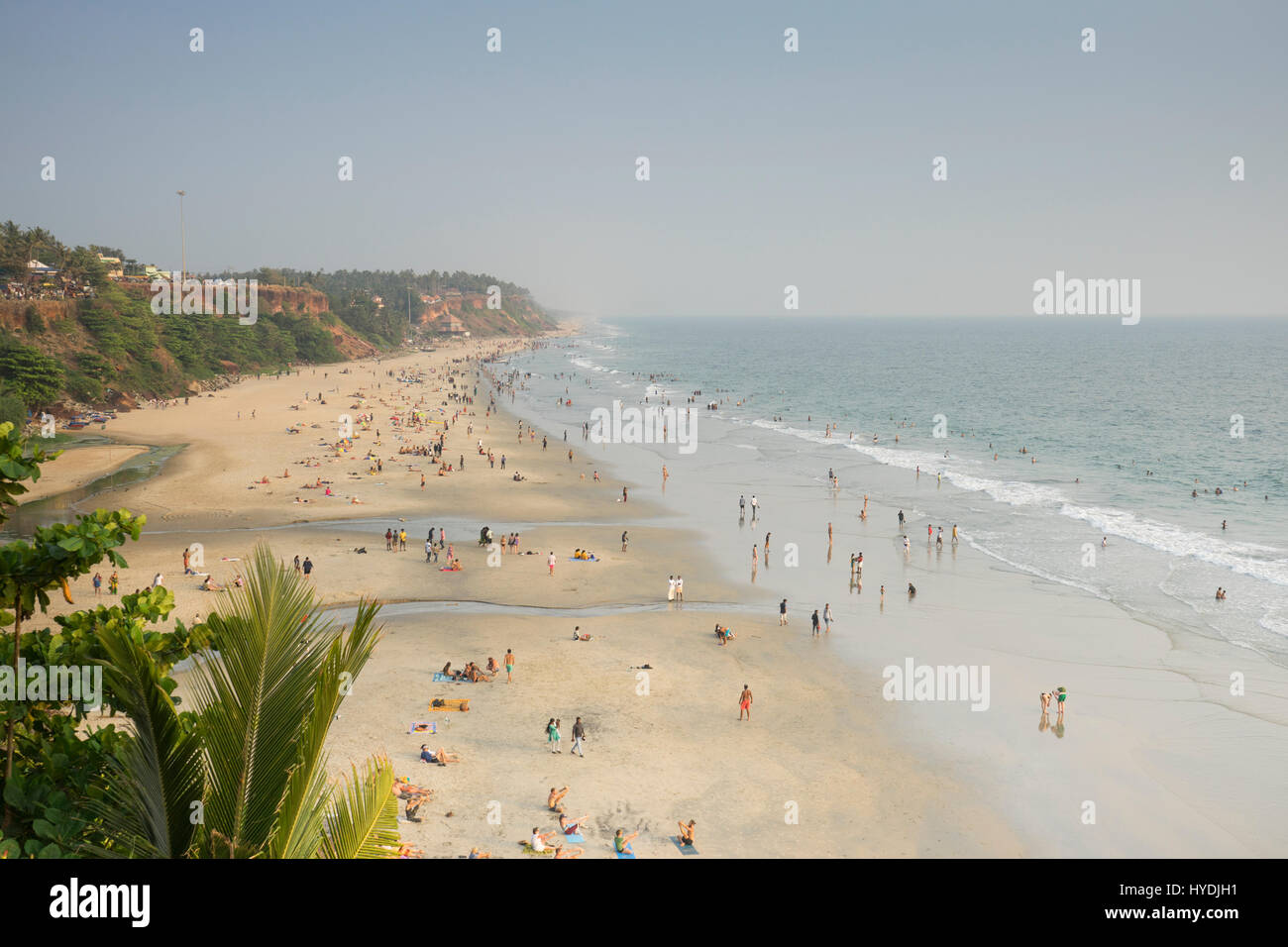 Varkala Beach, Kerala Foto Stock