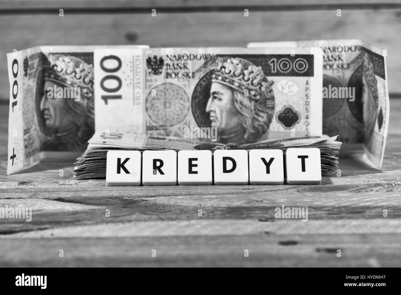 Prestito denaro - valuta polacca Foto Stock