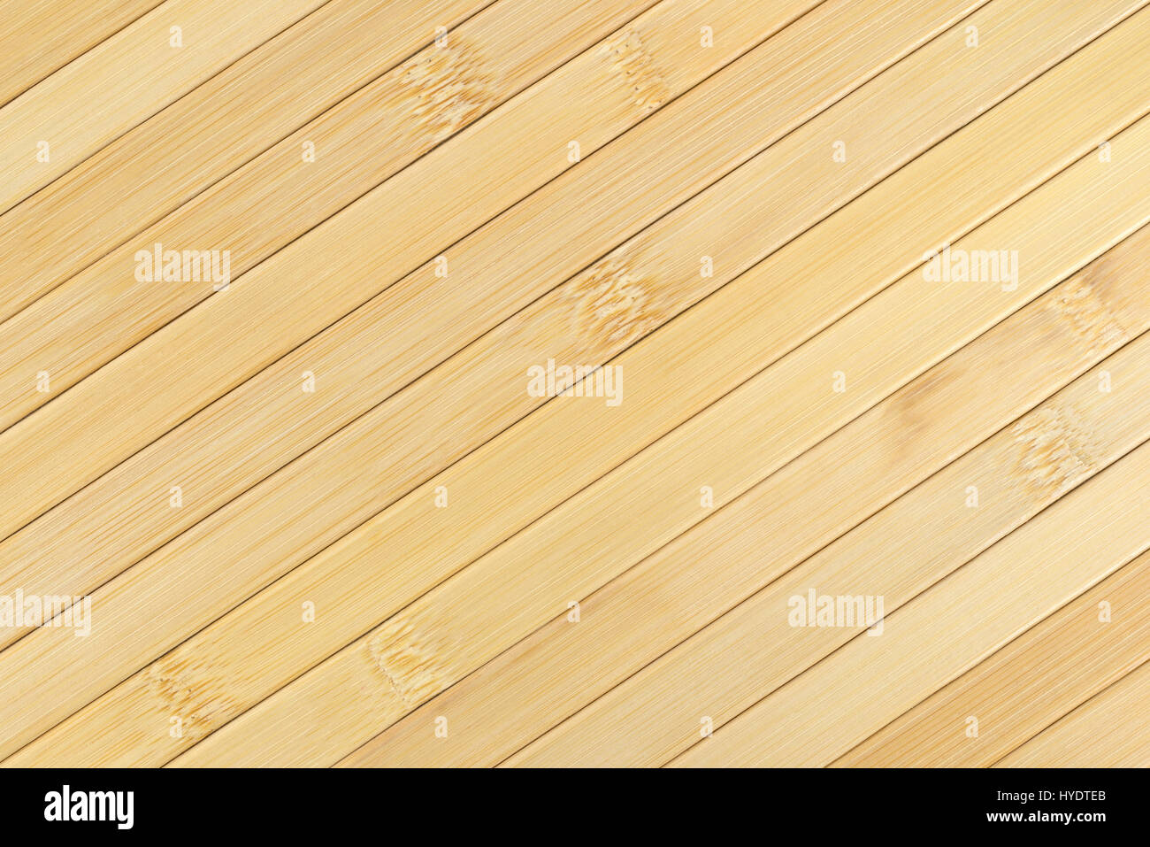 Un top stretto angolo di visione di un legno posto mat. Foto Stock