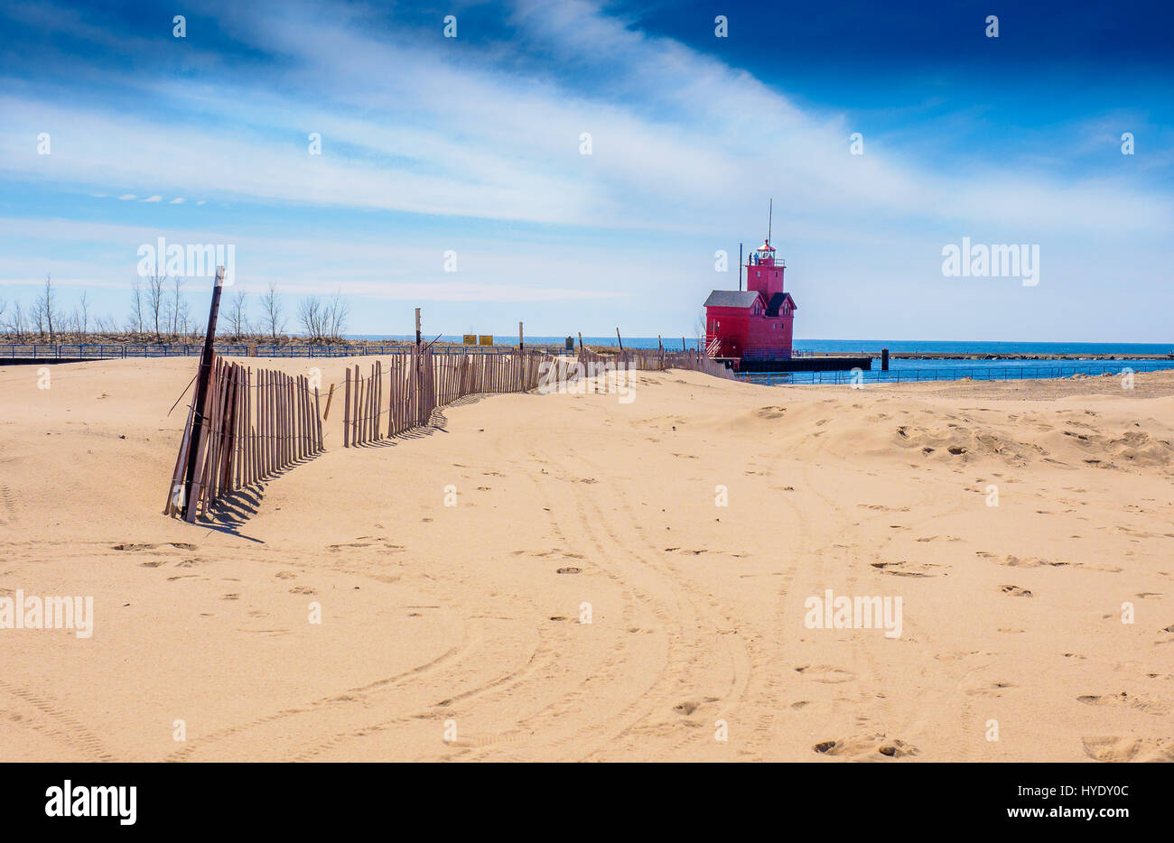Spiaggia di Ottawa, Olanda, Michigan Foto Stock