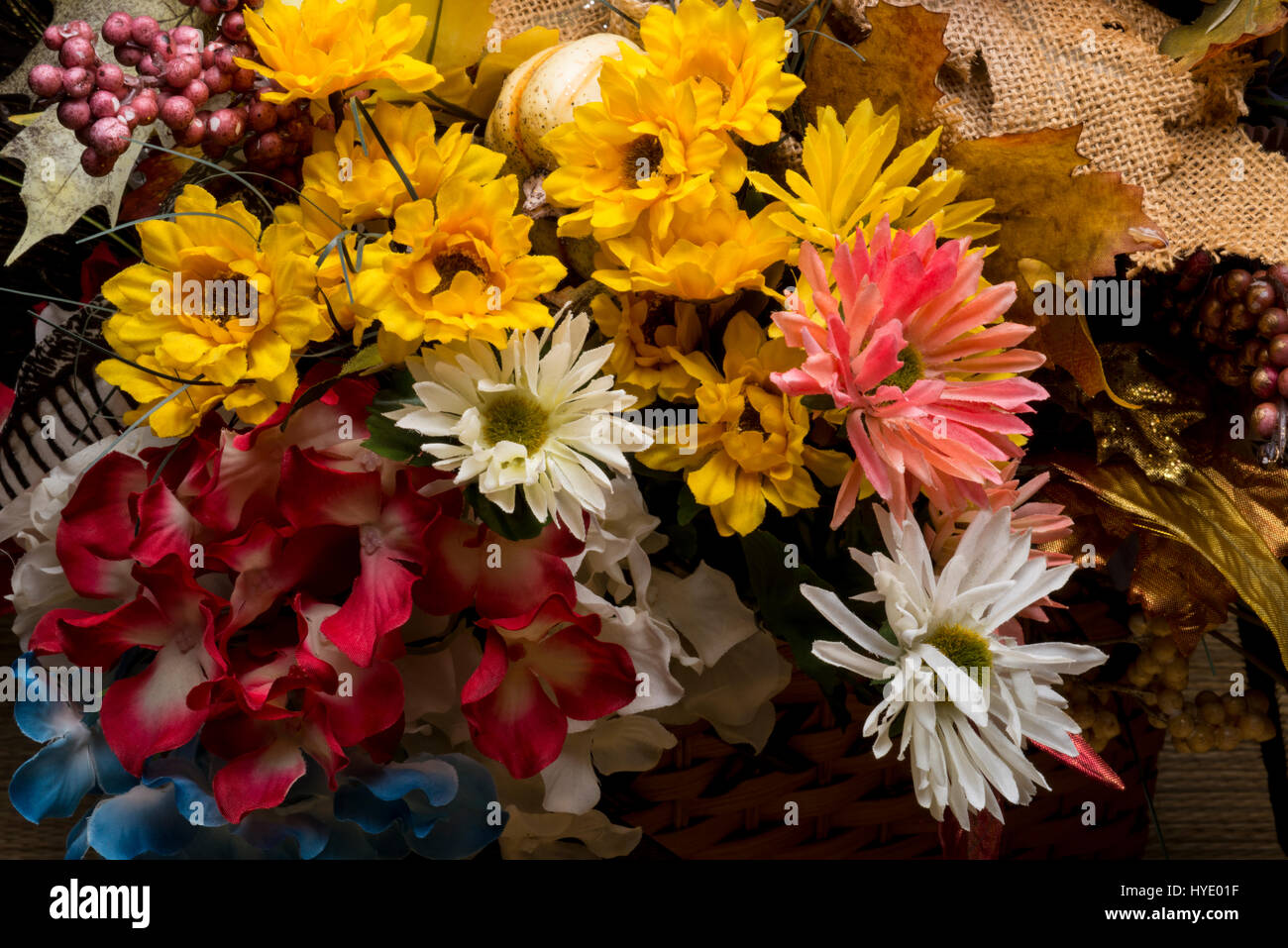 Decorativo inserzioni floreali Foto Stock