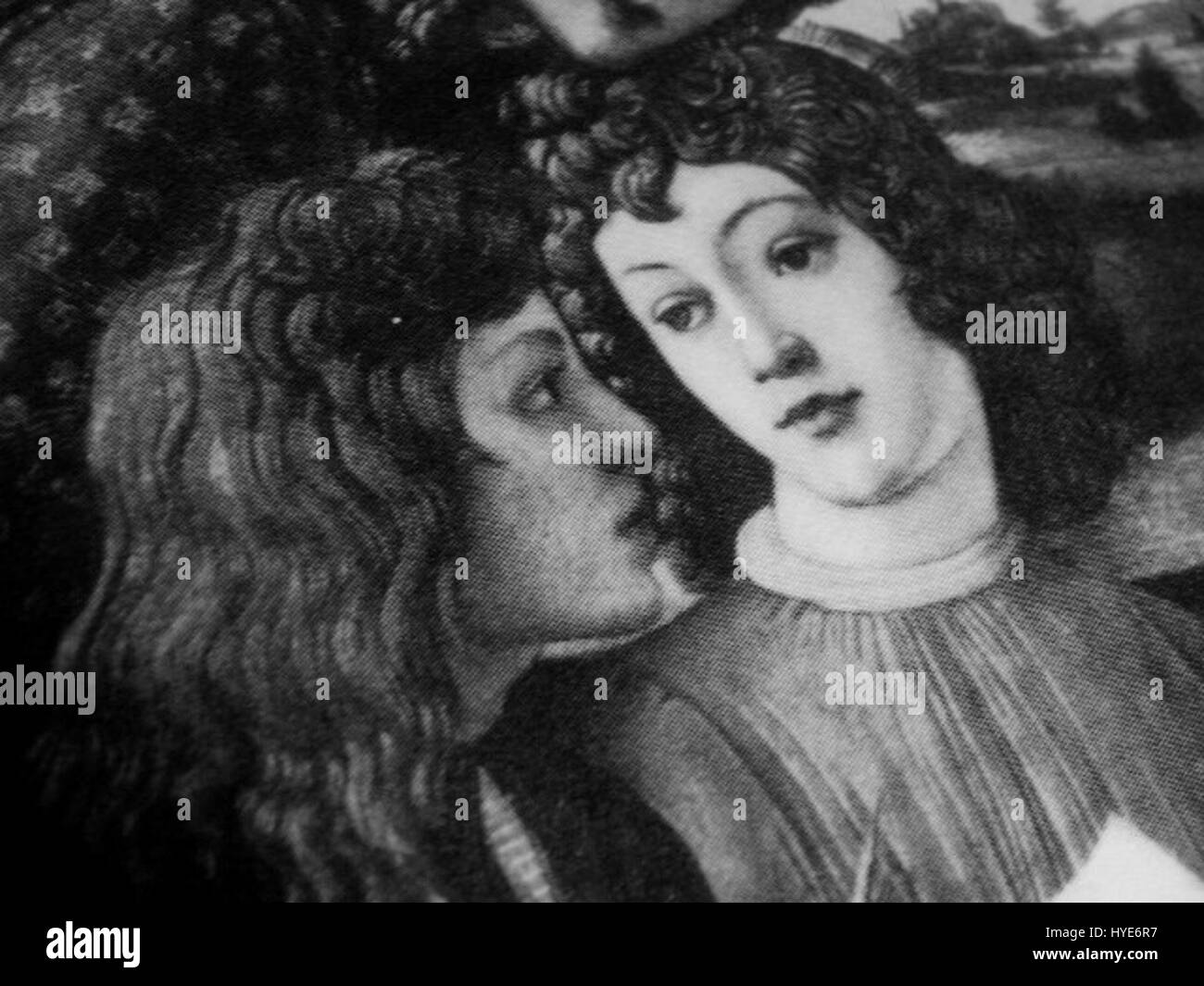 Quest'opera raffigura Lorenzo e Giuliano de Medici, due membri di spicco della famiglia Medici, che svolsero ruoli chiave nella Firenze rinascimentale. Il pezzo sottolinea la loro importanza nella vita politica e culturale durante il XV secolo. Foto Stock