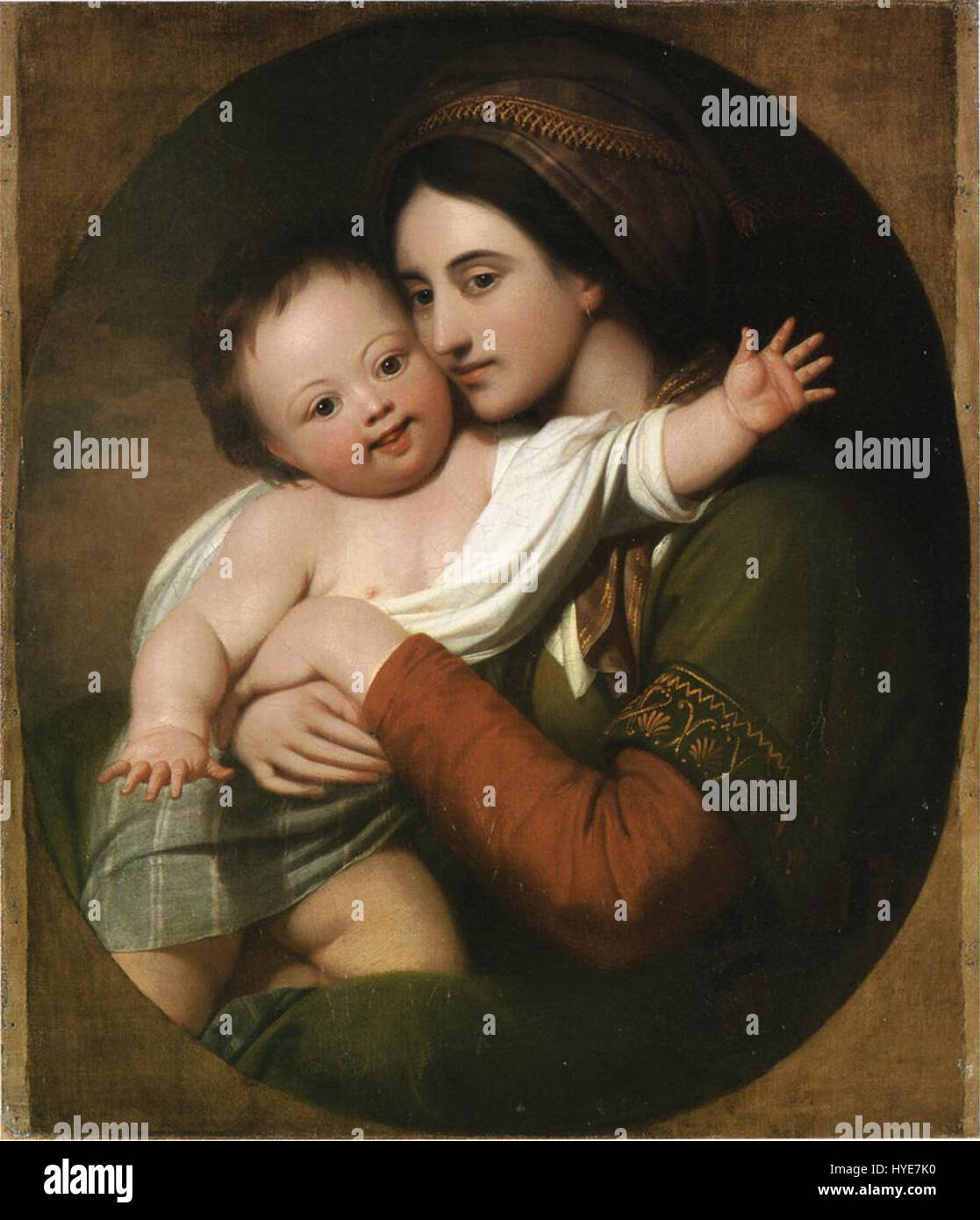 Onorevole Benjamin West e figlio Raphael c.1767 Foto Stock