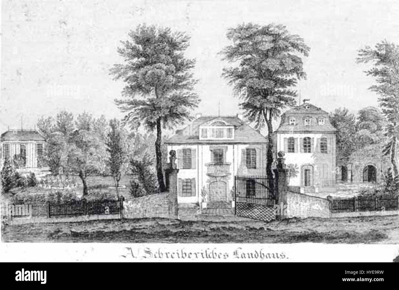 Il 'Sontheim Schreiberisches Landhaus' di Theodor Rausche mette in mostra una casa di campagna in un ambiente rurale tedesco. L'opera sottolinea le caratteristiche architettoniche della casa e la sua integrazione con il paesaggio circostante. Foto Stock Il 'Sontheim Schreiberisches Landhaus' di Theodor Rausche mette in mostra una casa di campagna in un ambiente rurale tedesco. L'opera sottolinea le caratteristiche architettoniche della casa e la sua integrazione con il paesaggio circostante. Foto Stock