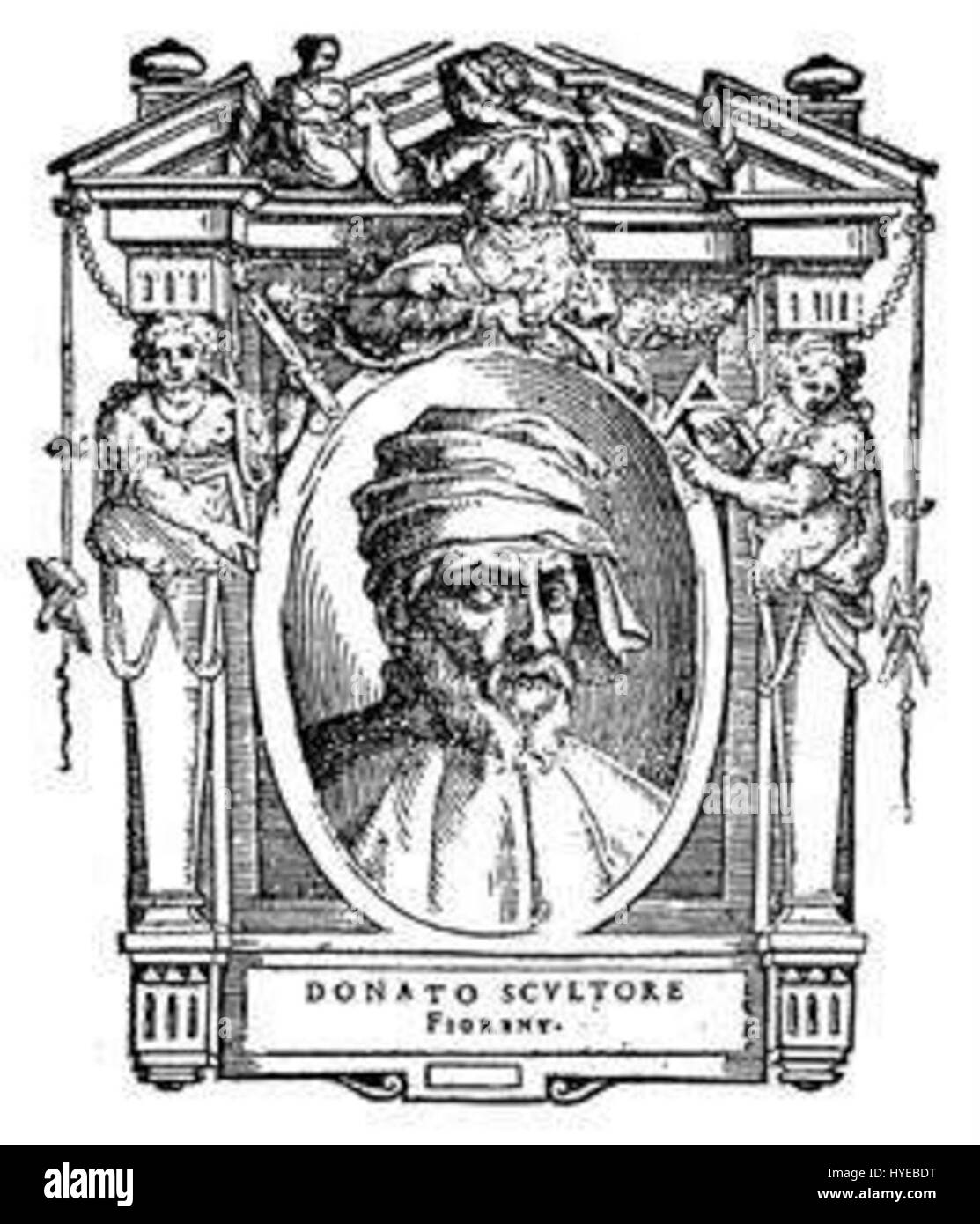 "042 le vite, Donatello" si riferisce a un'opera legata a Donatello, il famoso scultore italiano. Il titolo fa probabilmente riferimento a una scultura o a un progetto artistico specifico, che richiede ulteriori esplorazioni per una piena comprensione. Foto Stock