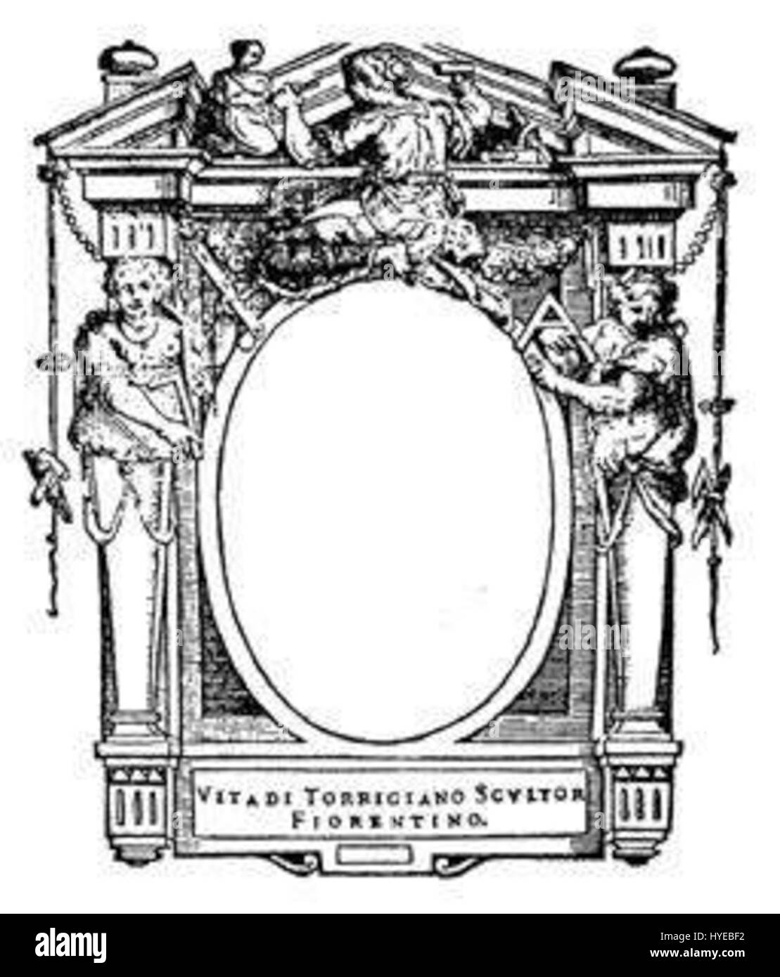 La '092 le vite' di Pietro Torrigiani rappresenta il suo contributo alla scultura rinascimentale, spesso caratterizzata dalla sua abilità nella scultura del marmo e dalle sue opere per vari mecenati italiani. Torrigiani è noto soprattutto per il suo lavoro a Firenze e per la sua capacità di creare figure vivide ed espressive. Foto Stock