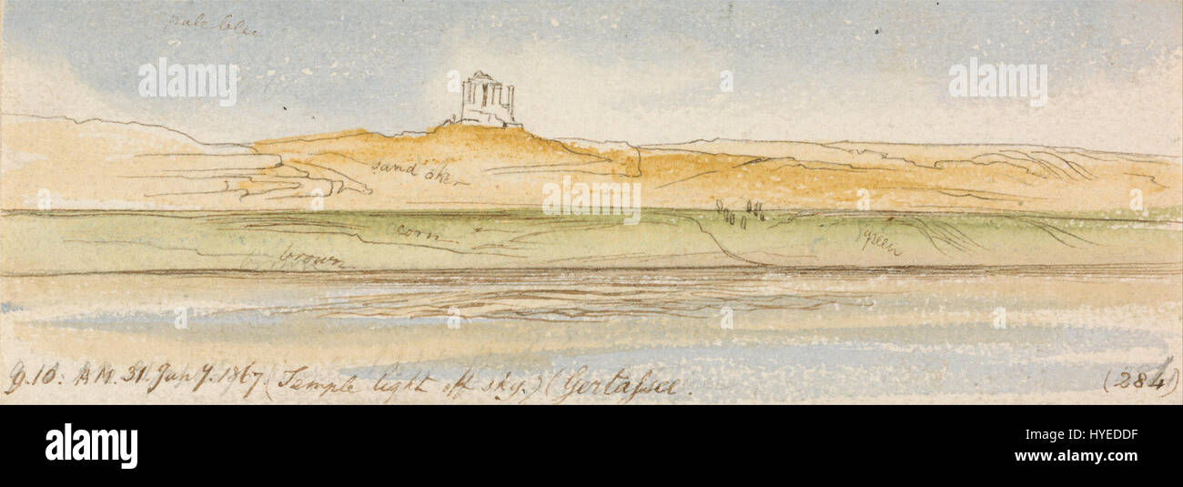 Edward Lear Gertassee, 9 10 AM, 31 gennaio 1867 (284) Google Art Project Foto Stock