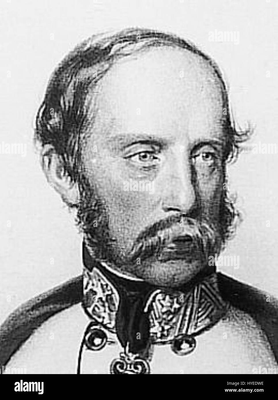 Arciduca Franz Karl d'Austria, padre dell'imperatore Franz Joseph, in una litografia di Joseph Kriehuber, un artista austriaco, creata intorno al 1850. Foto Stock