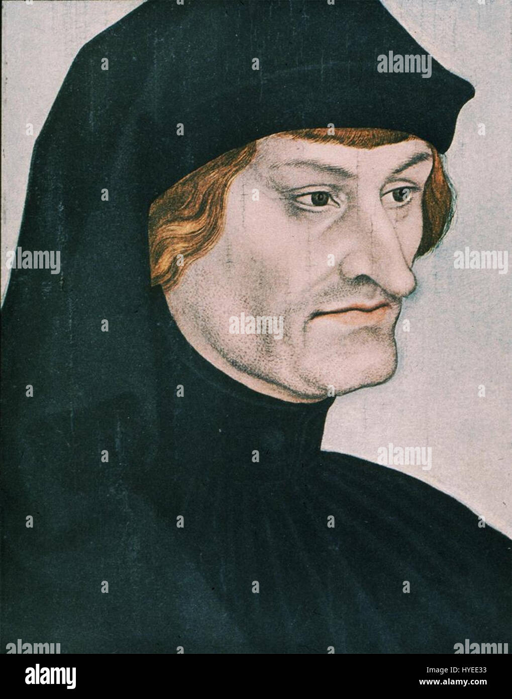 "Geiler Cranach" si riferisce alle opere del pittore tedesco Lucas Cranach il Vecchio, noto per i suoi ritratti, soggetti religiosi e contributi al Rinascimento settentrionale. I suoi dipinti combinavano il realismo con elementi simbolici. Foto Stock