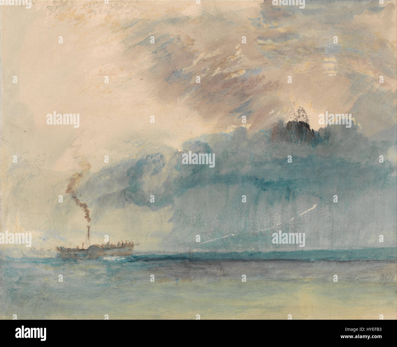 Joseph Mallord William Turner un battello a vapore in una tempesta Google  Art Project Foto stock - Alamy