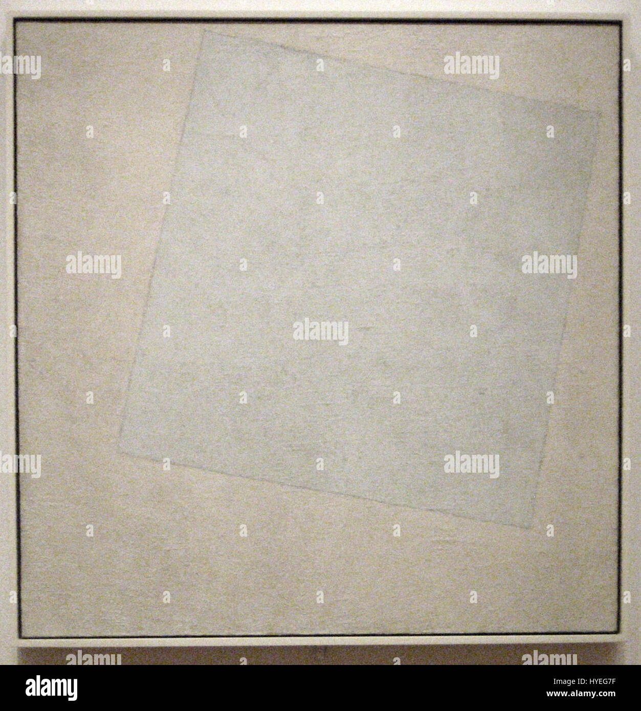 Kazimir Malevich "Composizione uprematist bianco su bianco", olio su tela, 1918, il Museo di Arte Moderna Foto Stock