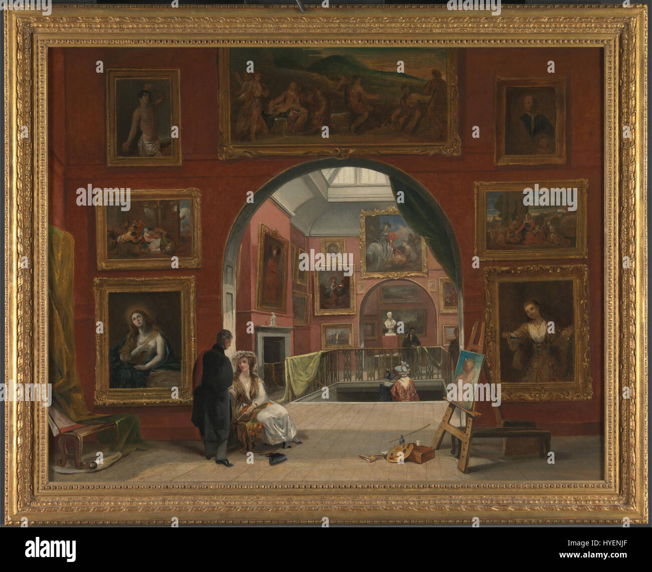 Alfred Joseph Woolmer interno dell'istituzione britannica (Master precedente esposizione, Estate 1832) Google Art Project Foto Stock