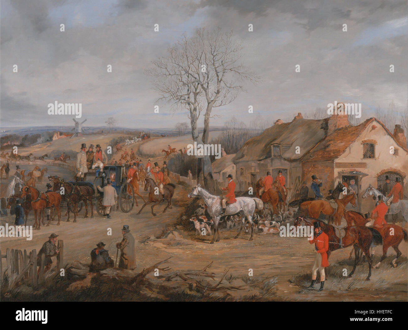 Henry Thomas Alken Hunting Scene il soddisfare Google Art Project Foto Stock