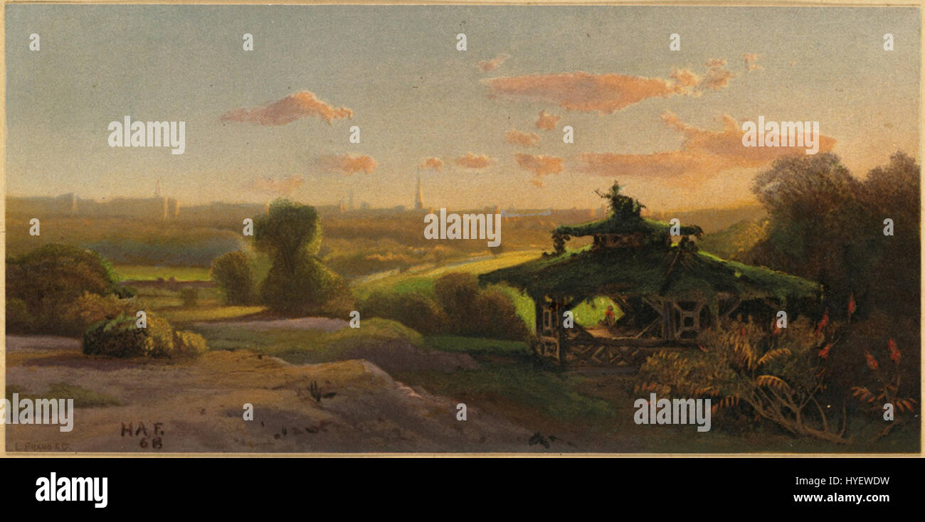 La "Rustic Summer House" è un progetto architettonico o un'illustrazione ospitata presso la Boston Public Library. Rappresenta uno stile rurale, ispirato alla natura, spesso associato alla prima architettura domestica americana. Foto Stock La "Rustic Summer House" è un progetto architettonico o un'illustrazione ospitata presso la Boston Public Library. Rappresenta uno stile rurale, ispirato alla natura, spesso associato alla prima architettura domestica americana. Foto Stock