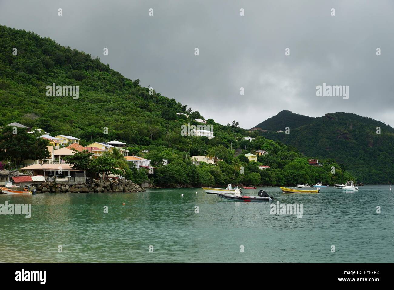 Petit Anse bay, isola di Martinica - Piccole Antille, territorio d Oltremare della Repubblica francese Foto Stock