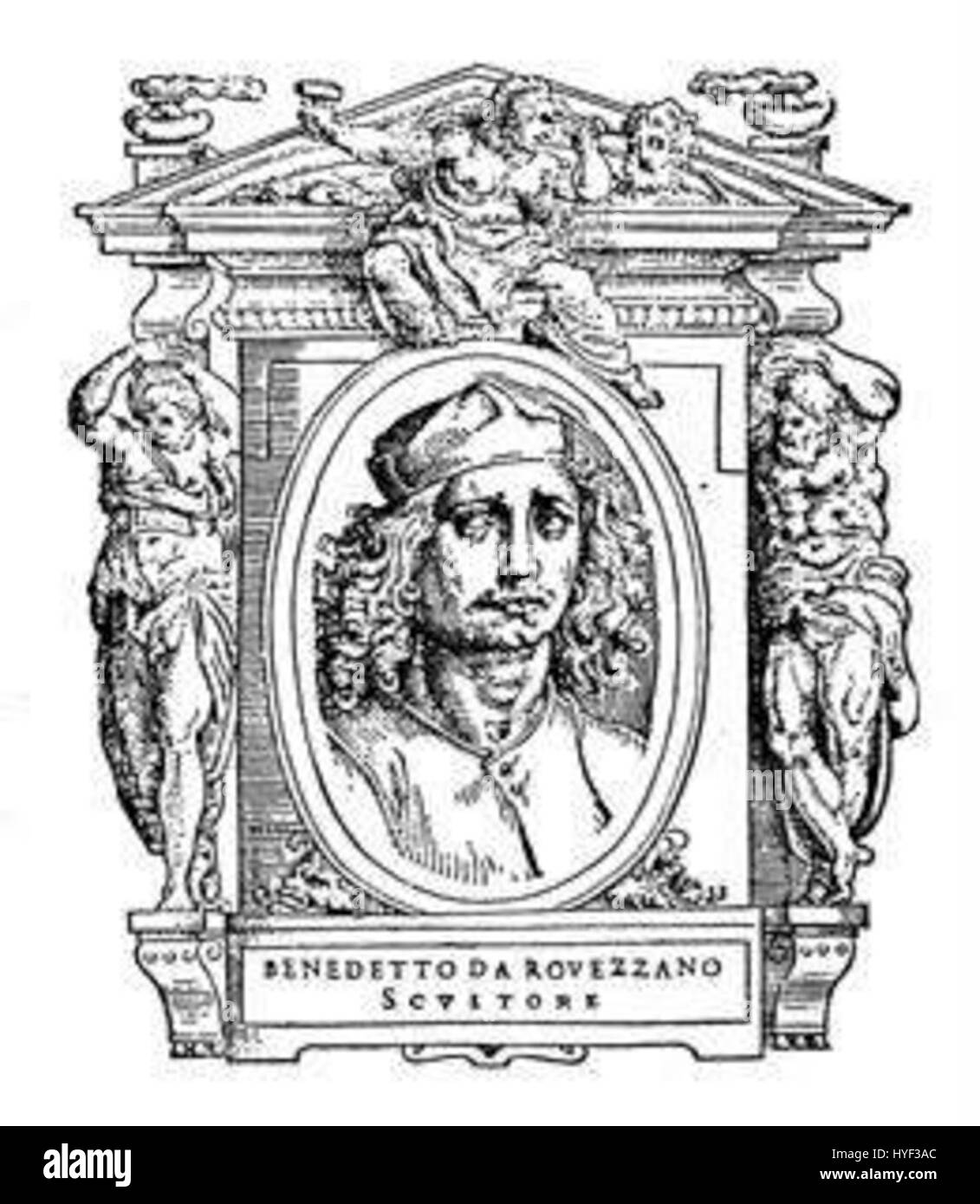 «101 le vite» è un'opera storica di Benedetto da Rovezzano, un notevole artista rinascimentale italiano. Il pezzo mette in mostra la sua esperienza nella scultura e nell'arte monumentale, concentrandosi su figure umane dettagliate ed espressive. Foto Stock