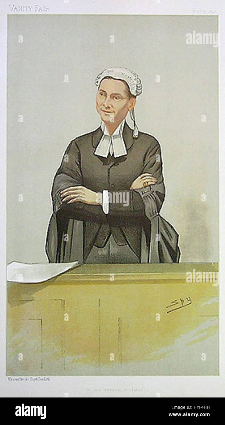 Il cartone animato di Charles Willie Matthews in "Vanity Fair" del 6 febbraio 1892, critica gli argomenti sociali e politici del tempo attraverso una lente satirica. L'opera incarna lo spirito dell'umorismo britannico del XIX secolo. Foto Stock