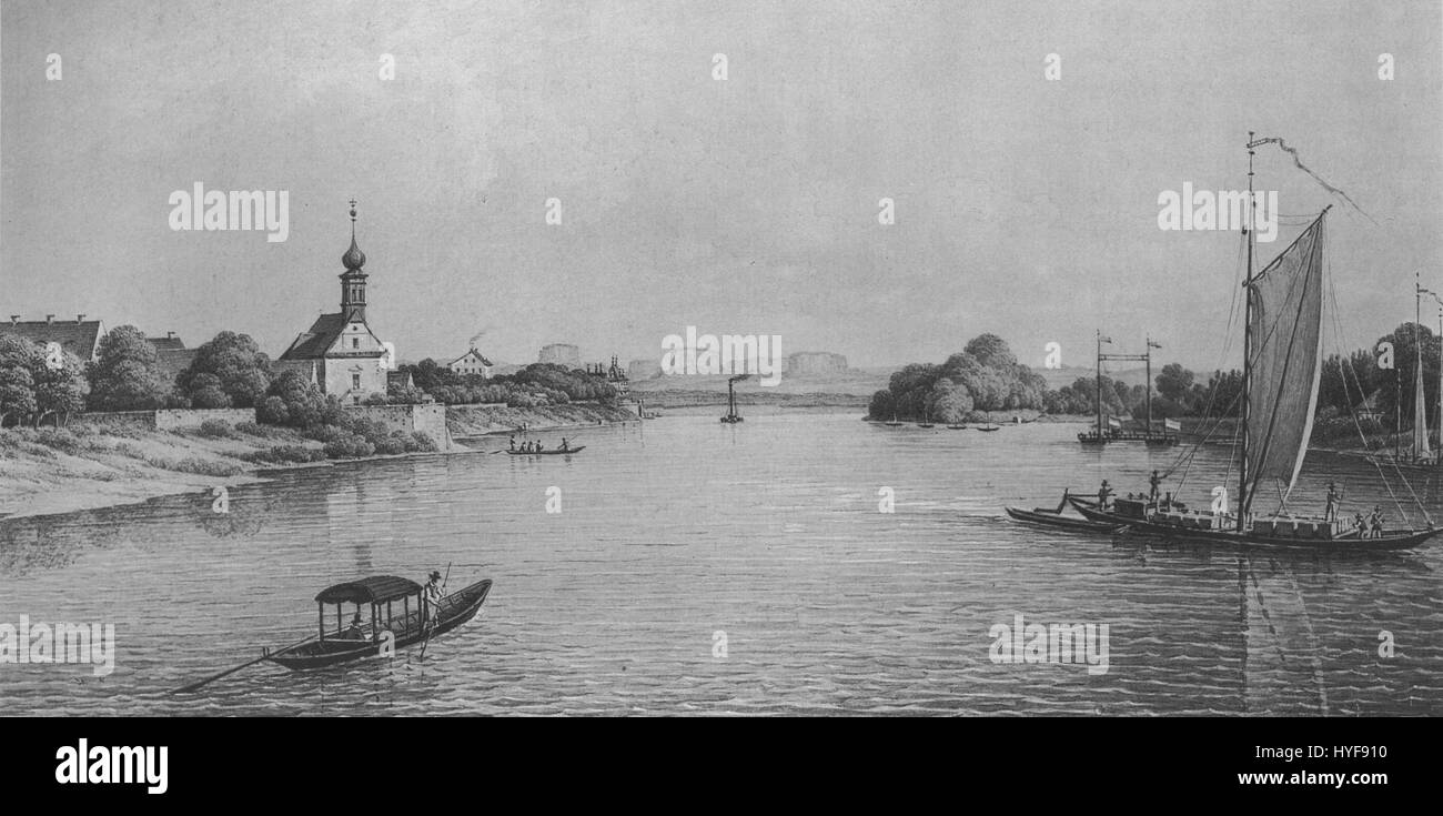 Maria am Wasser di Christian Gottlob Hammer è un dipinto del XIX secolo che raffigura una scena religiosa in riva all'acqua. Il dipinto enfatizza l'ambiente naturale tranquillo e sereno con particolare attenzione alle figure religiose, mostrando lo stile caratteristico di Hammer nell'arte religiosa e paesaggistica. Foto Stock