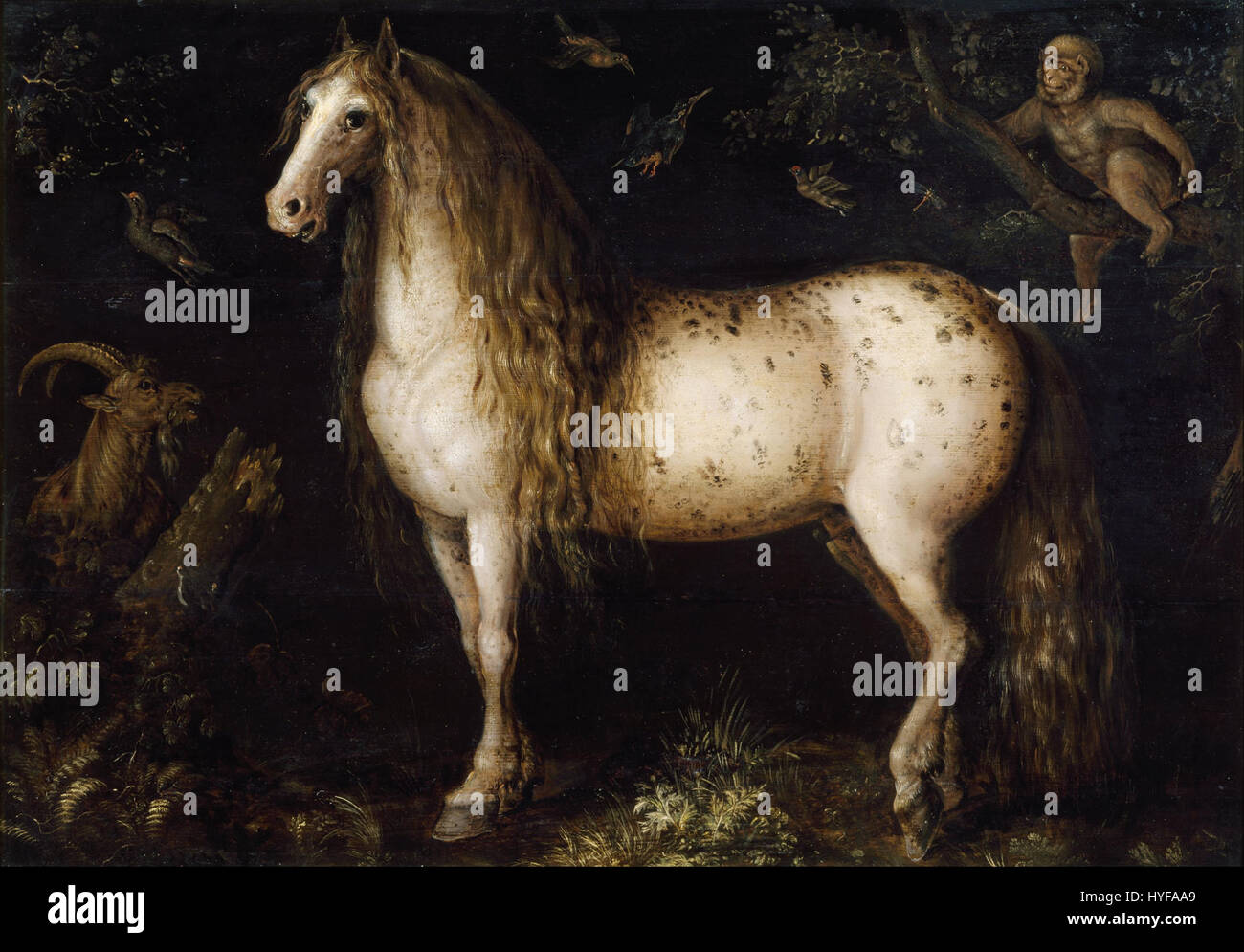 Roelant Saverij le colline punteggiano grigio Google Art Project Foto Stock