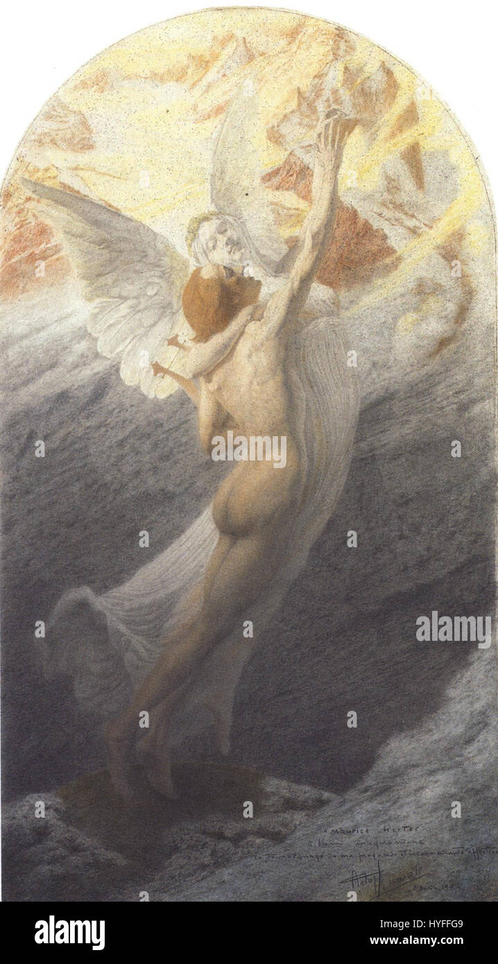 L'Ideal, termine che si riferisce ad un ideale artistico o filosofico, rappresenta la ricerca della perfezione e la realizzazione di una forma o concetto ideale nel mondo dell'arte e del pensiero. Il concetto è spesso legato all'idealismo e alle visioni utopiche. Foto Stock