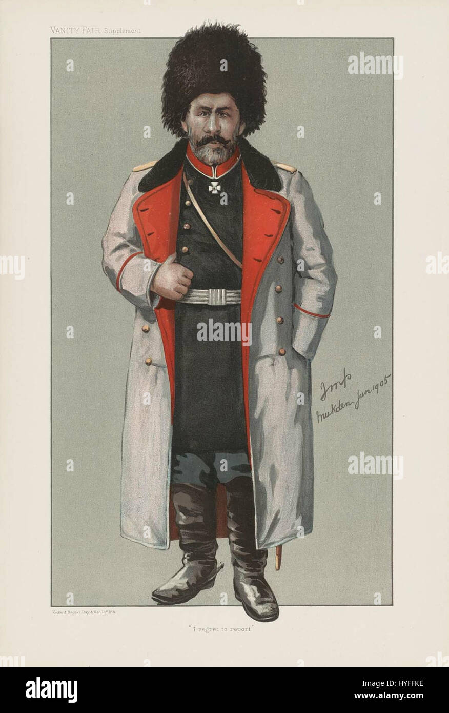 Alexei Kuropatkin Nikolayevich, Vanity Fair, 1905 09 07 Foto Stock