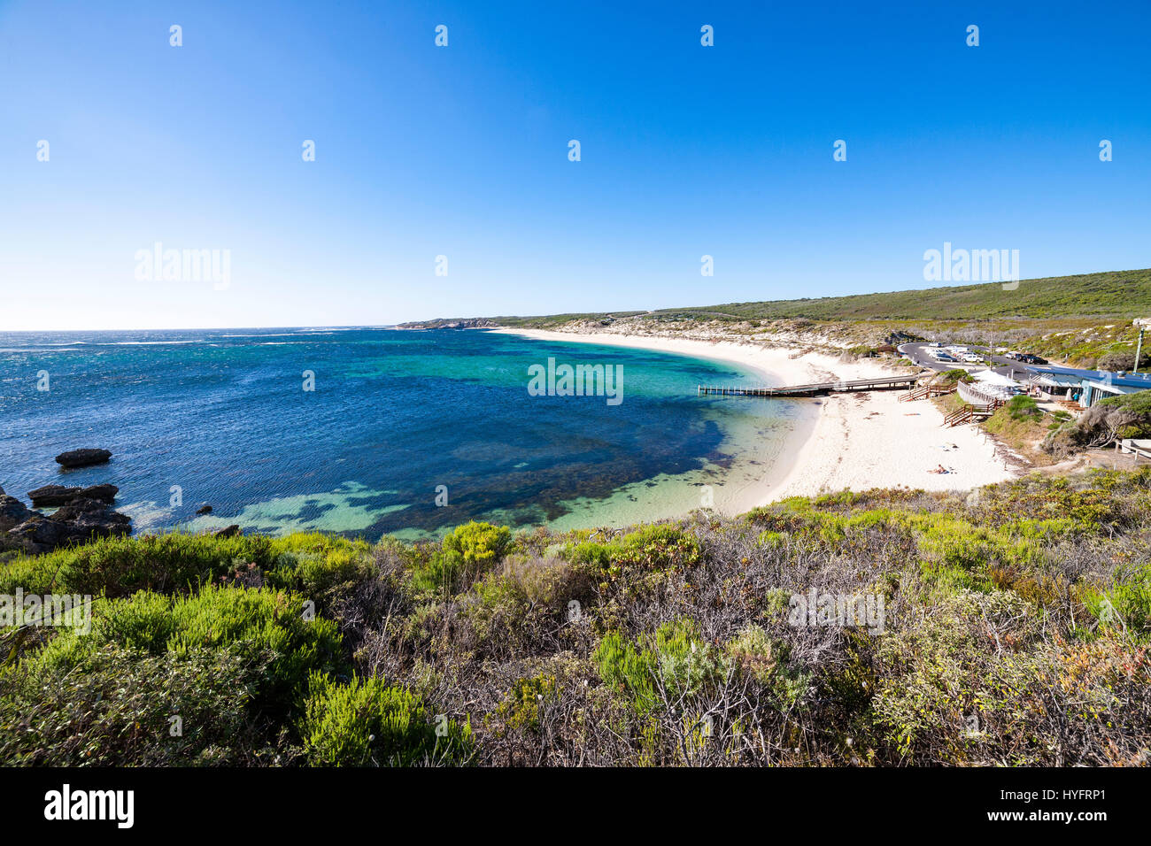 Gnarabup spiaggia dell'Oceano Indiano, a sud del Fiume Margaret, Australia occidentale Foto Stock