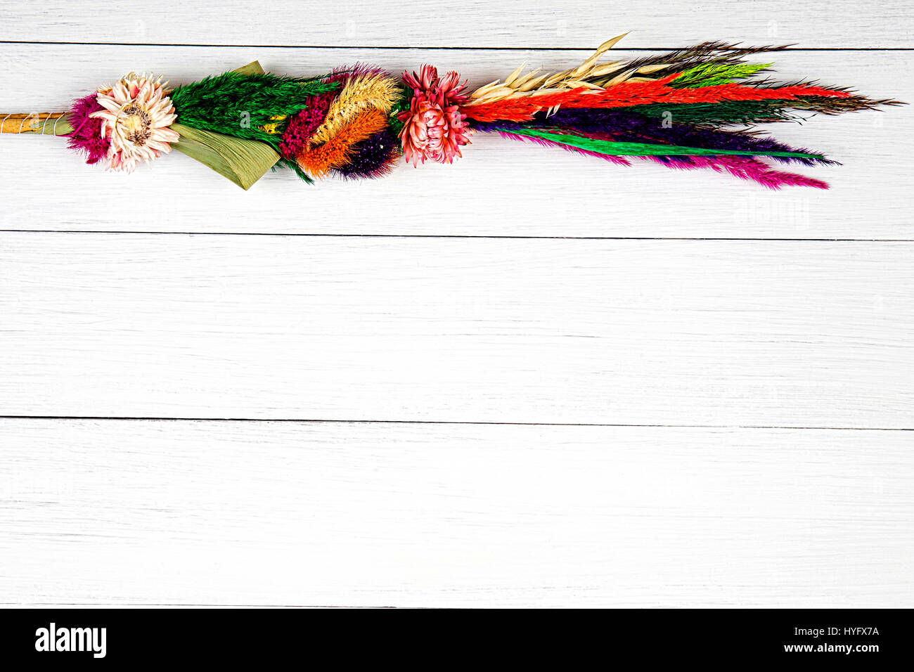 Pasqua Palm su un sfondo di legno Foto Stock
