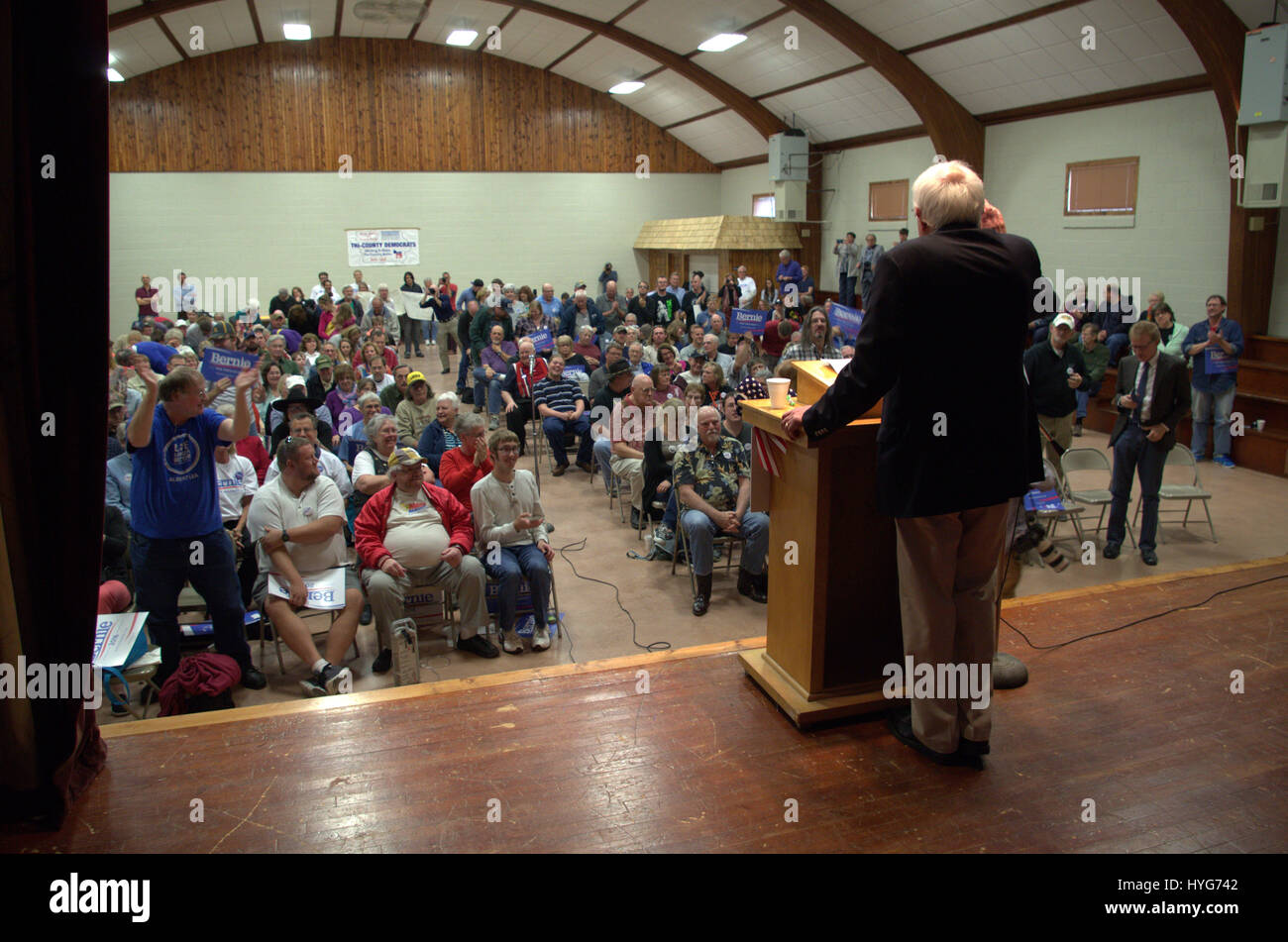 Il senatore Bernie Sanders Foto Stock