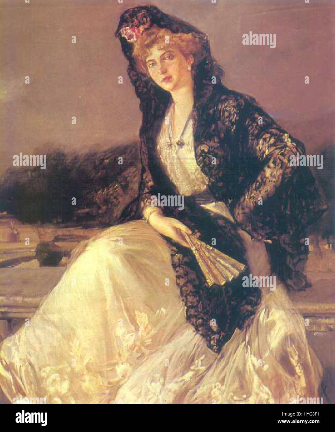 Victoria Eugenia di Battenberg da Joaquin Sorolla Foto Stock