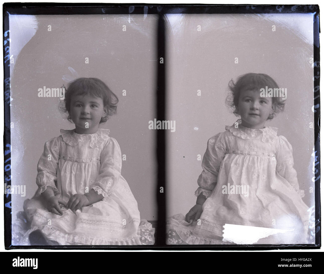 Una fotografia intitolata "Miss Clay, 19 novembre 1910", che cattura un ritratto di una donna di nome Miss Clay, datata 19 novembre 1910. Foto Stock