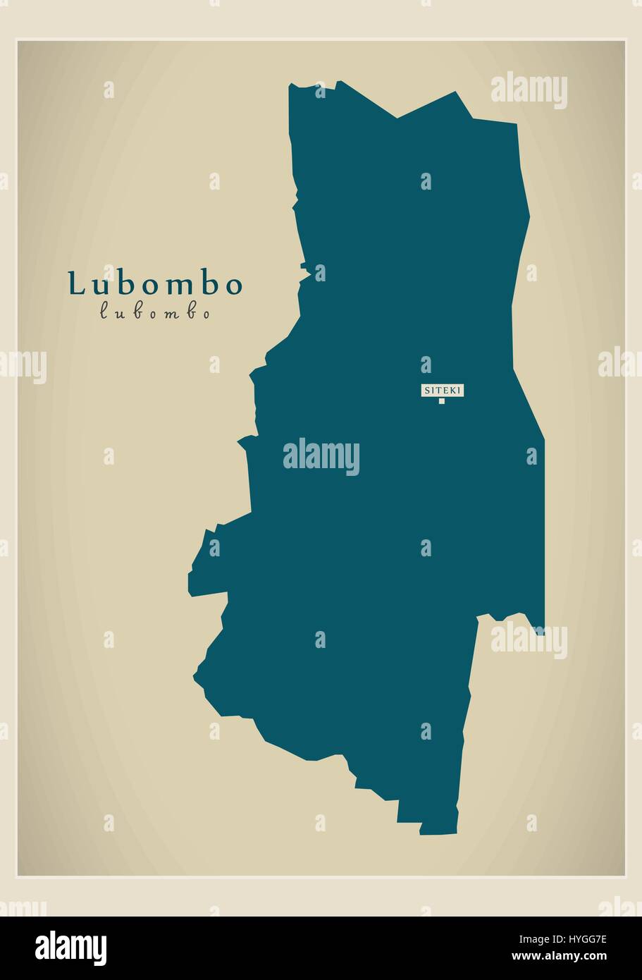 Lusambo Map Mbabane shape map immagini e fotografie stock ad alta risoluzione - Alamy