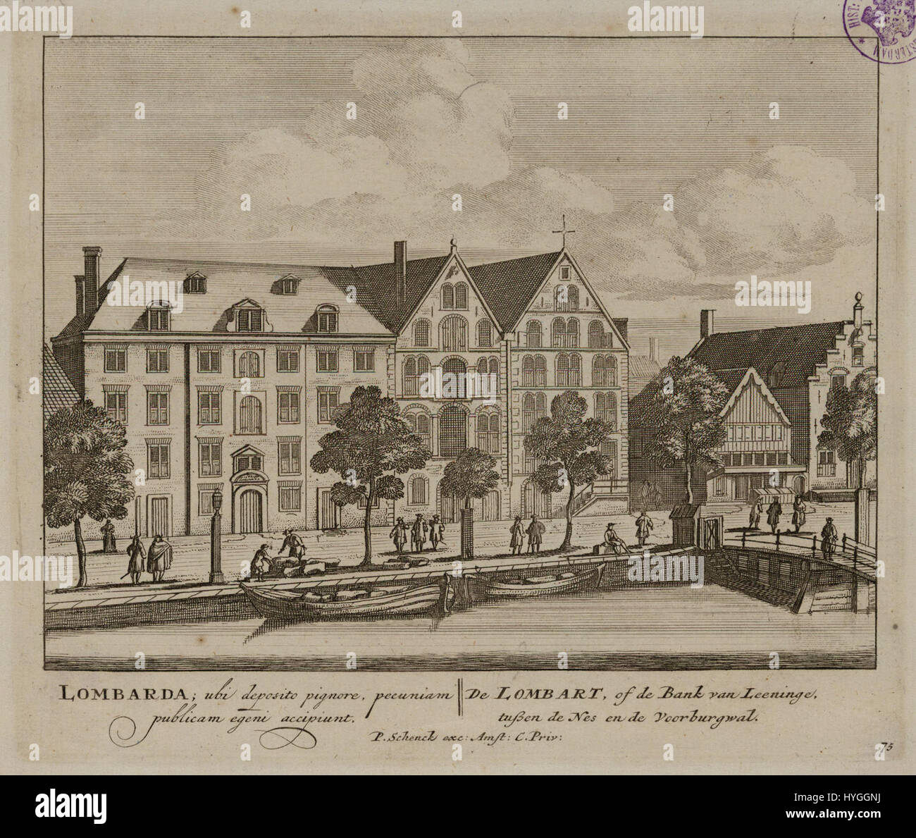 Pieter Schenk i era un incisore olandese noto per le sue mappe e vedute della città. Questo lavoro mette in mostra la sua abilità nel dettaglio delle caratteristiche architettoniche e delle regioni geografiche, tipiche del suo stile durante il XVII secolo. Foto Stock