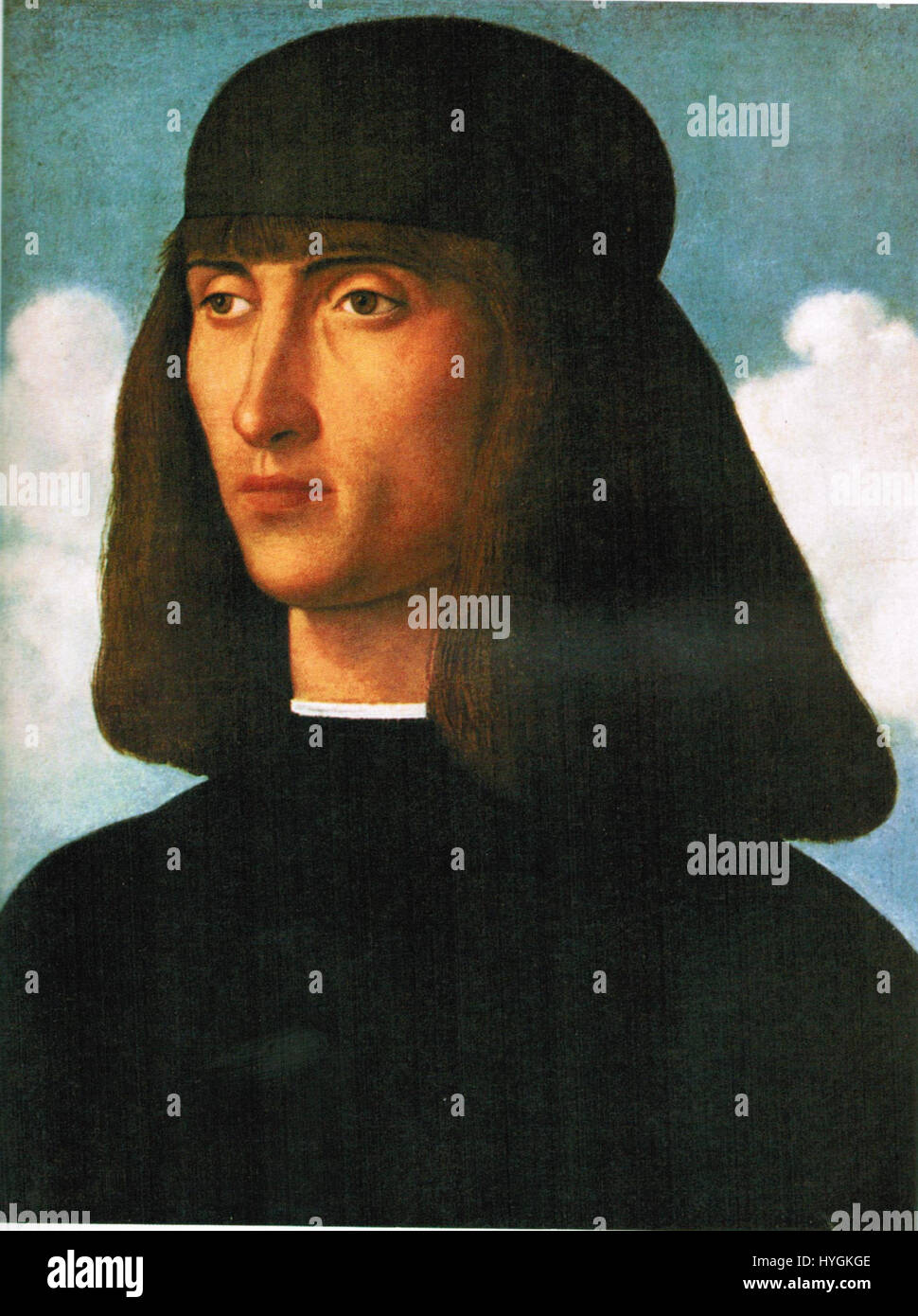 Giovanni Bellini Ritratto d'uomo, 1490 1495 circa Foto Stock