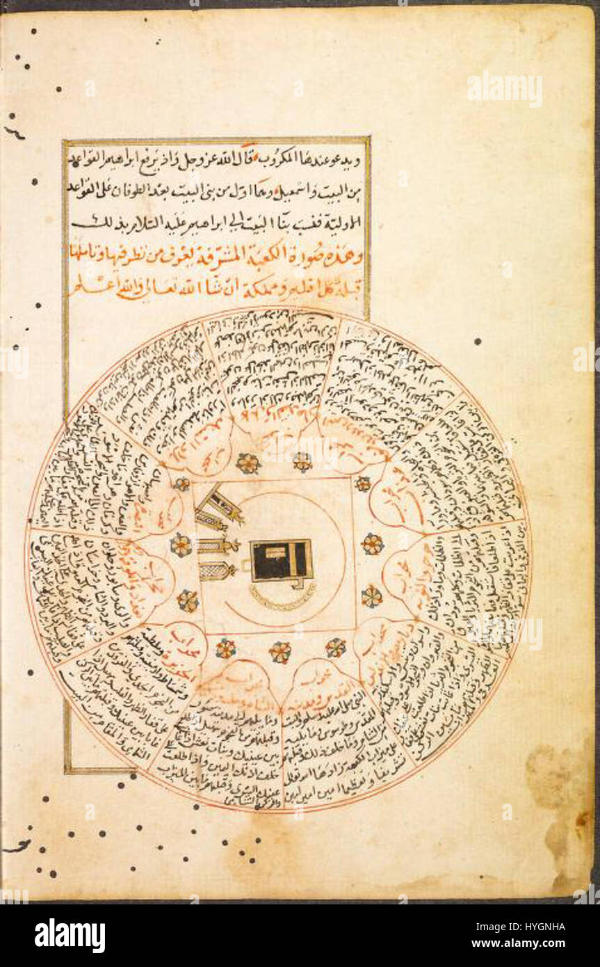 Ibn Wardi Kaaba mappa Foto Stock