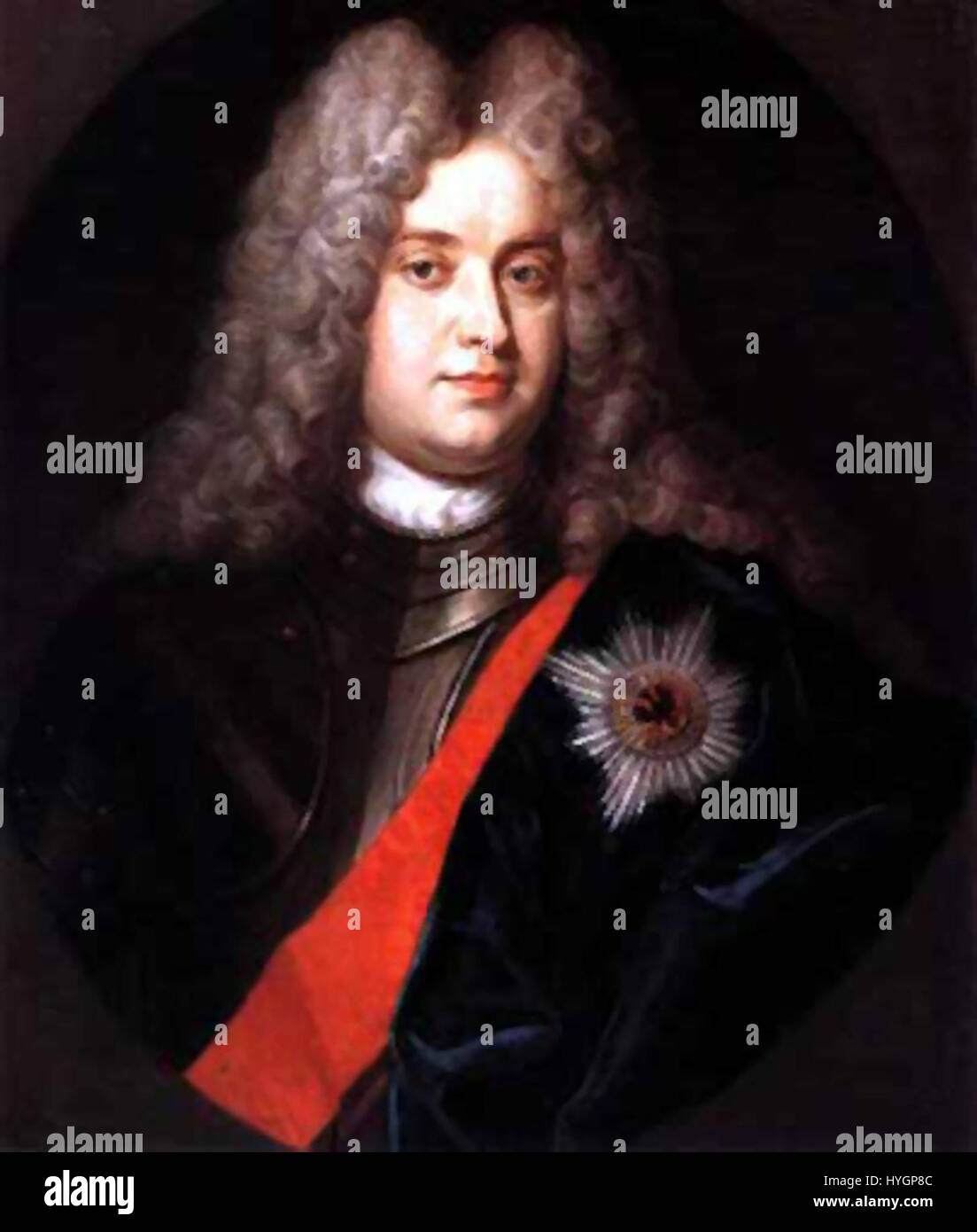 Federico Guglielmo i di Prussia fu re di Prussia dal 1713 fino alla sua morte nel 1740. Noto per le sue riforme militari e per aver fondato la Prussia moderna, contribuì all'ascesa del potere prussiano in Europa. Foto Stock