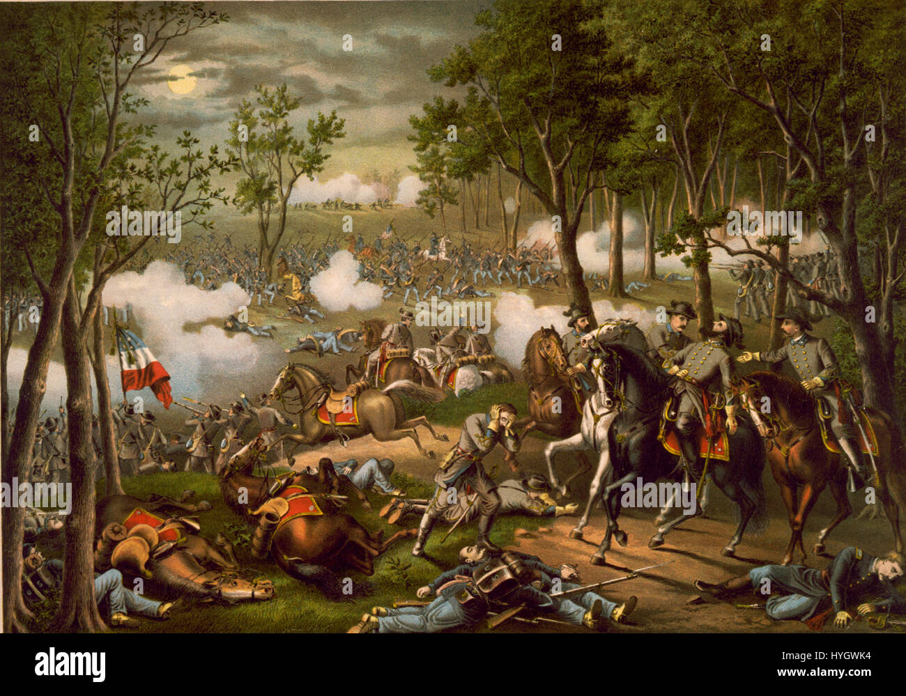 Battaglia di Chancellorsville Foto Stock