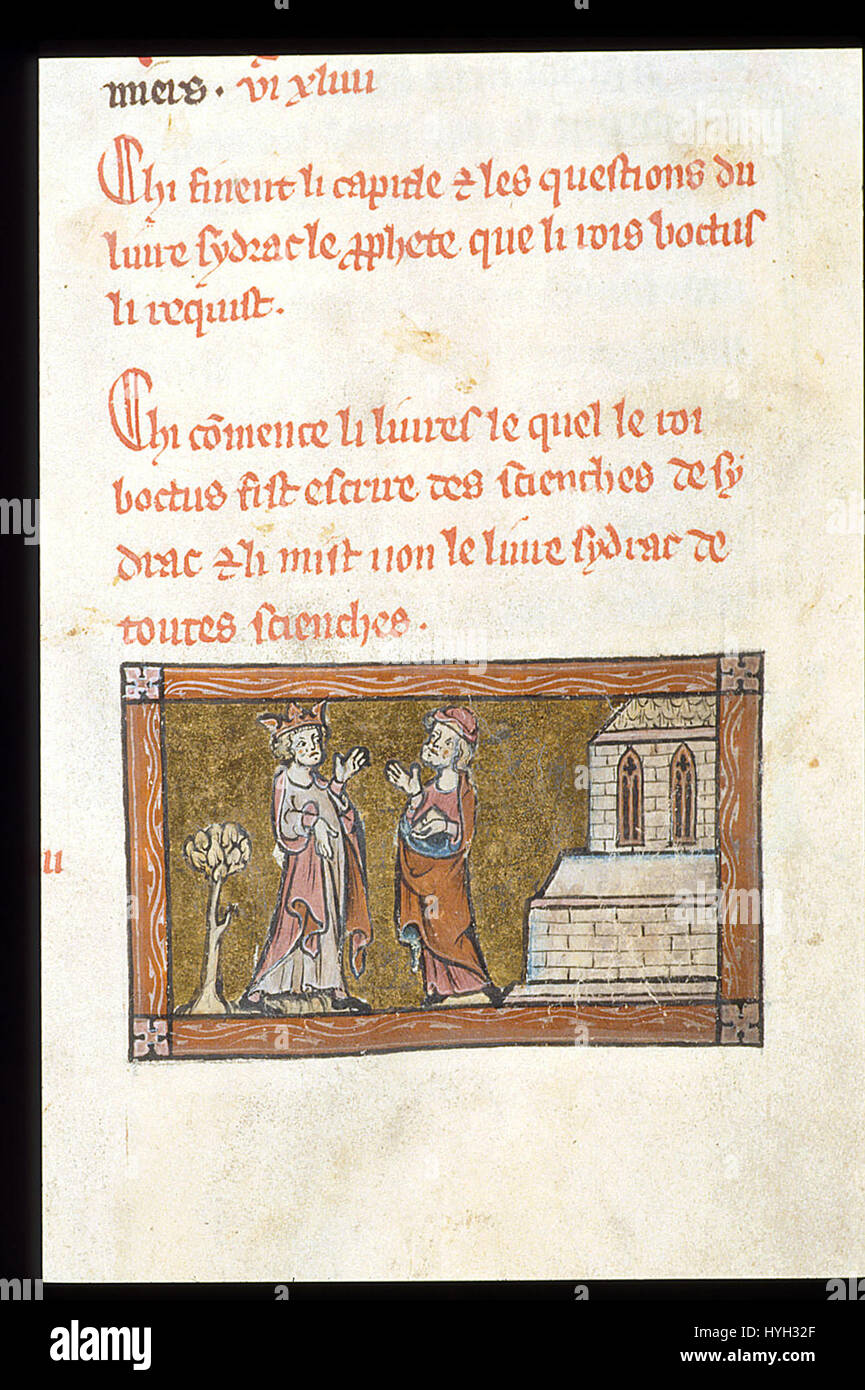 Harley 4417 672 è un manoscritto medievale conservato nella British Library, contenente resoconti dettagliati della vita di santi e figure religiose del periodo medievale. Foto Stock