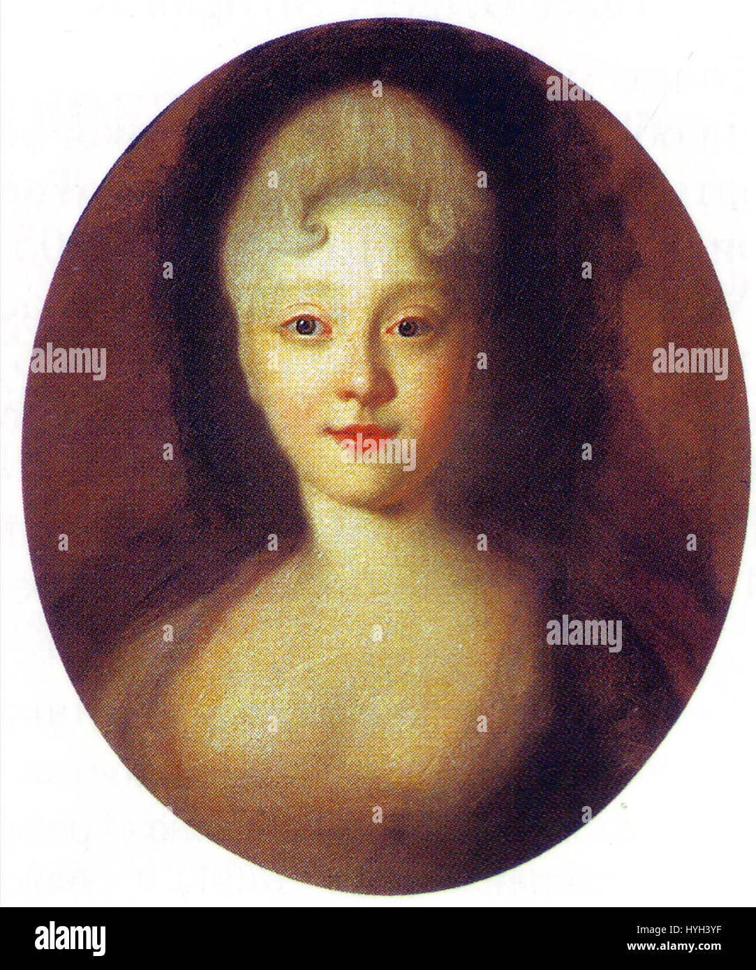 Elisabetta di Russia in gioventù (1720s, il museo russo) Foto Stock