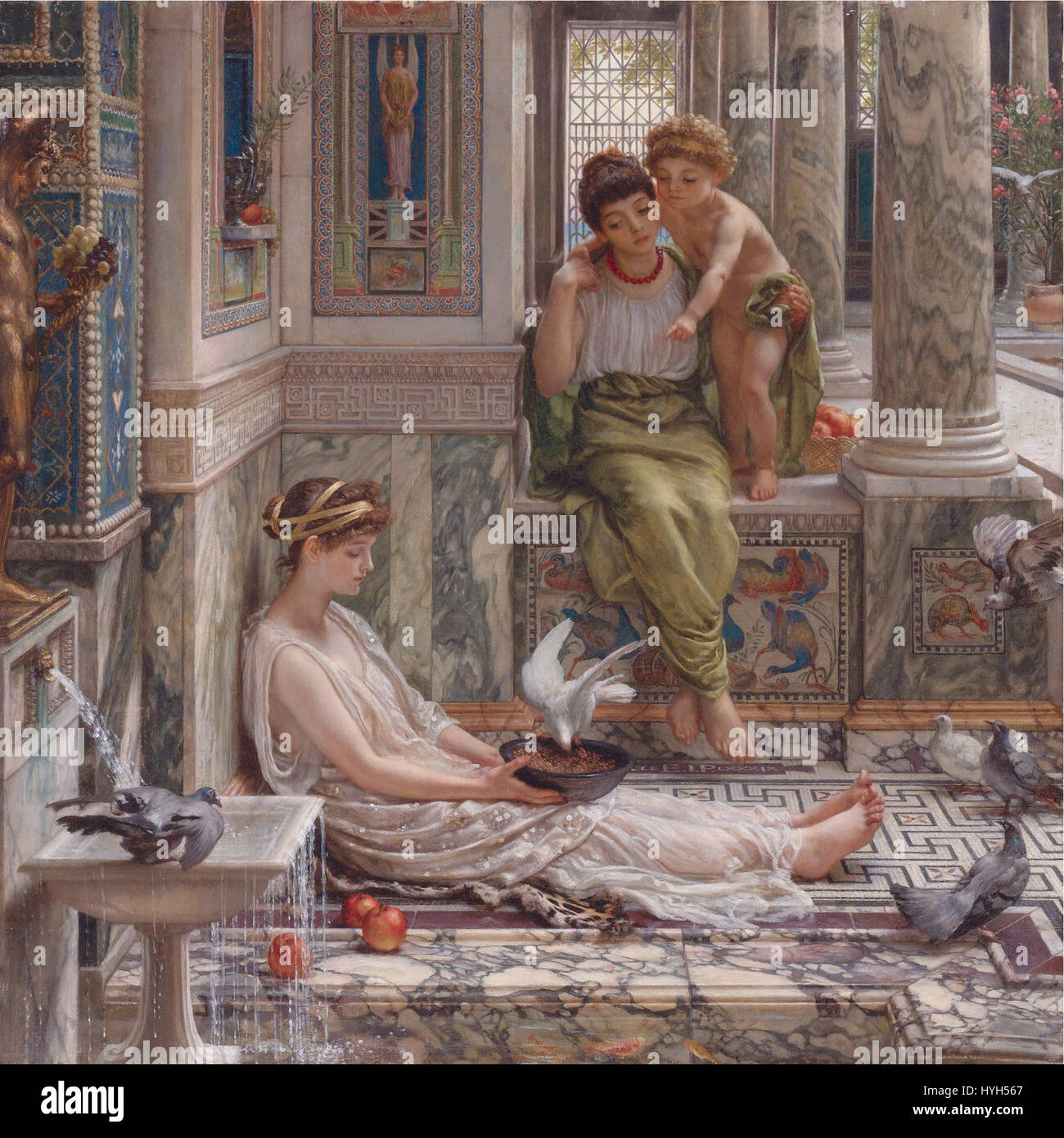 L'angolo della villa, da Edward John Poynter Foto Stock