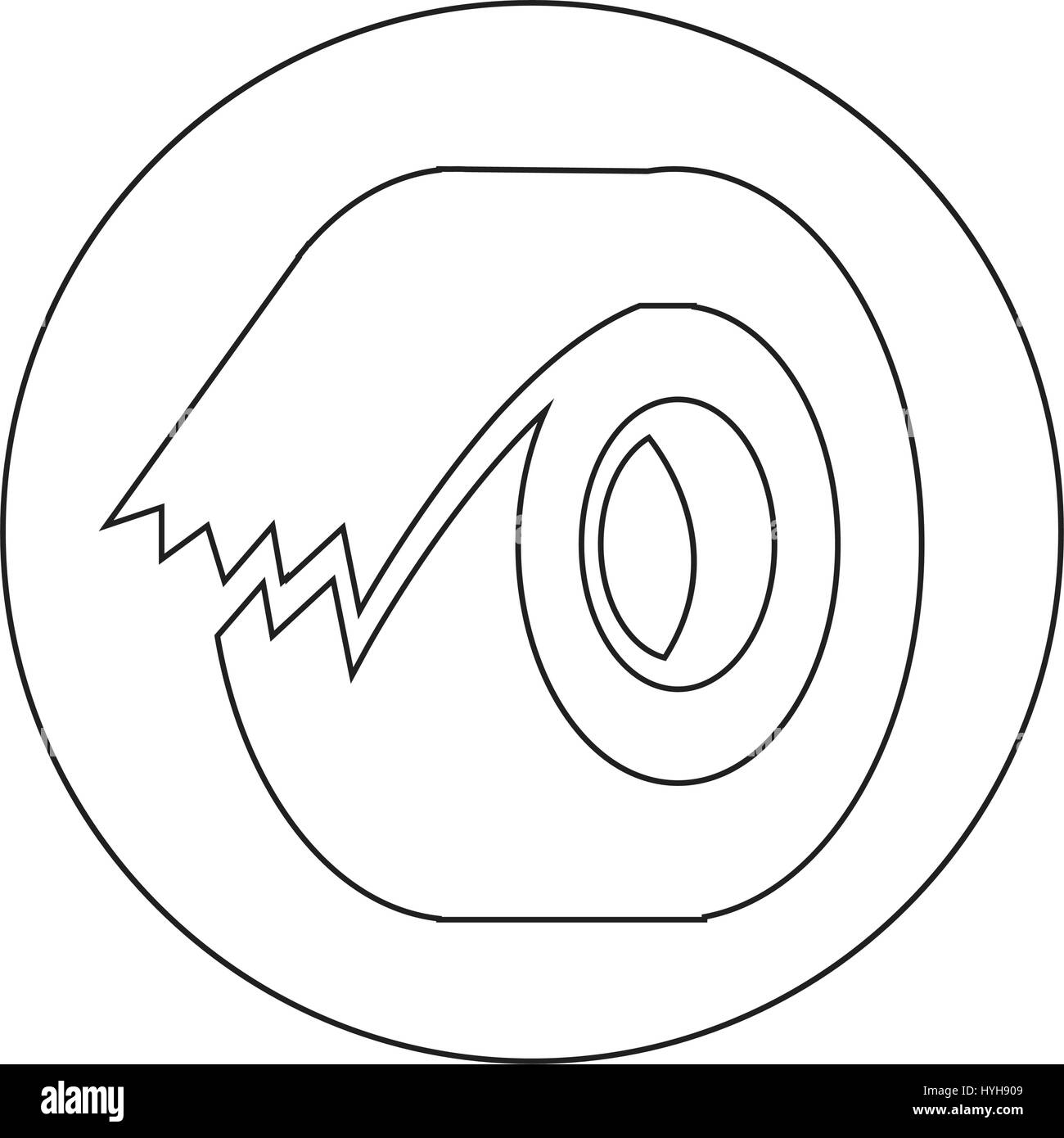 icona di nastro Illustrazione Vettoriale