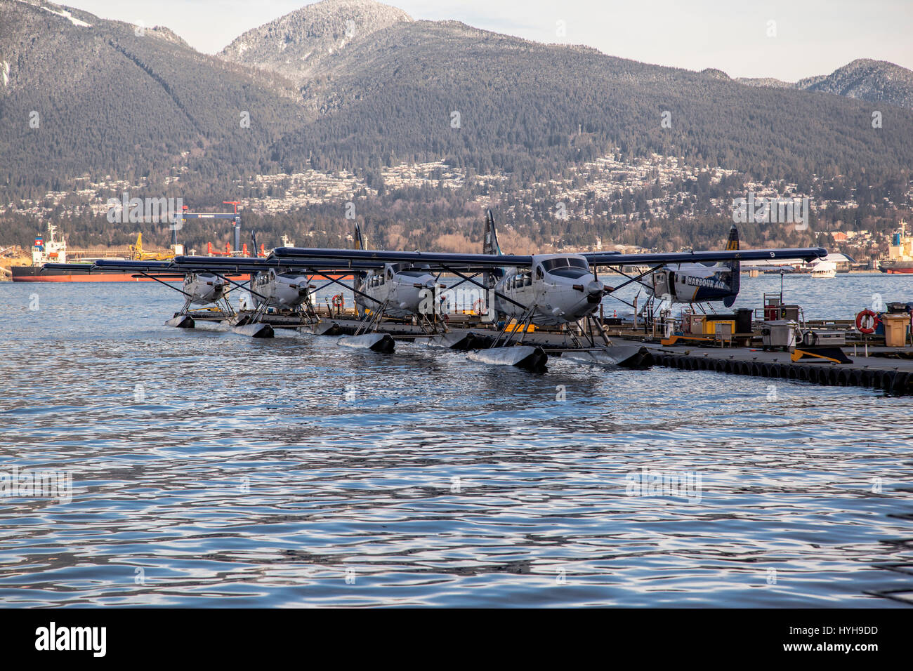 Canada British Columbia Vancouver Coal Harbour aliscafi Foto Stock