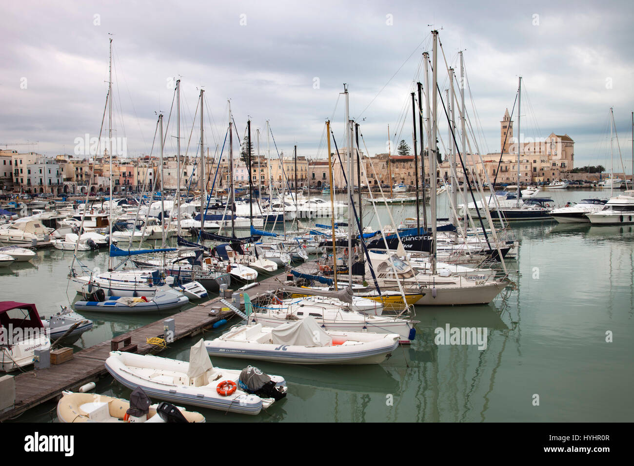 Porto, Trani, Puglia, Italia, Europa Foto Stock